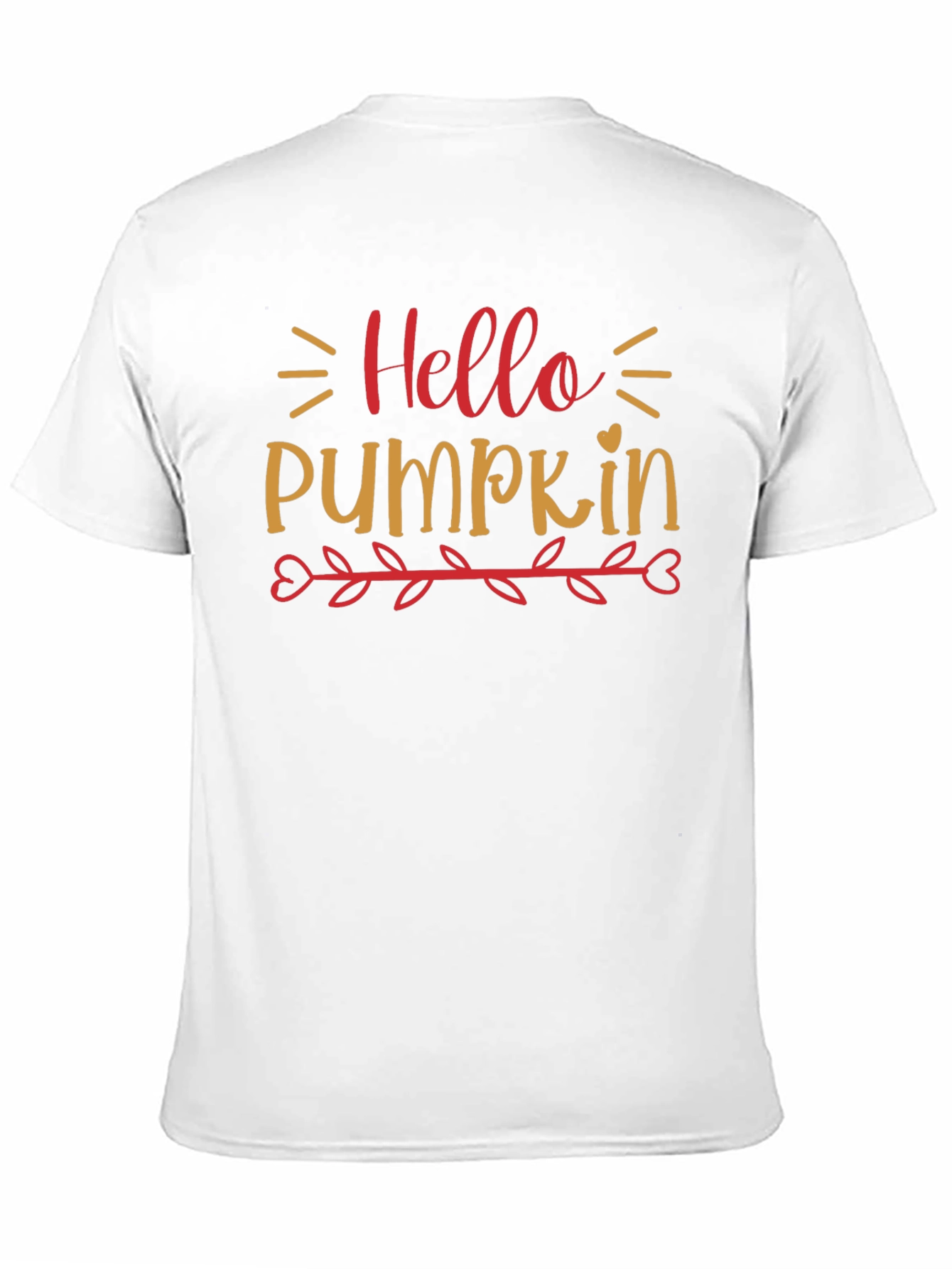 Hello Pumpkin Graphic Tee - Black Cotton Fall Shirt