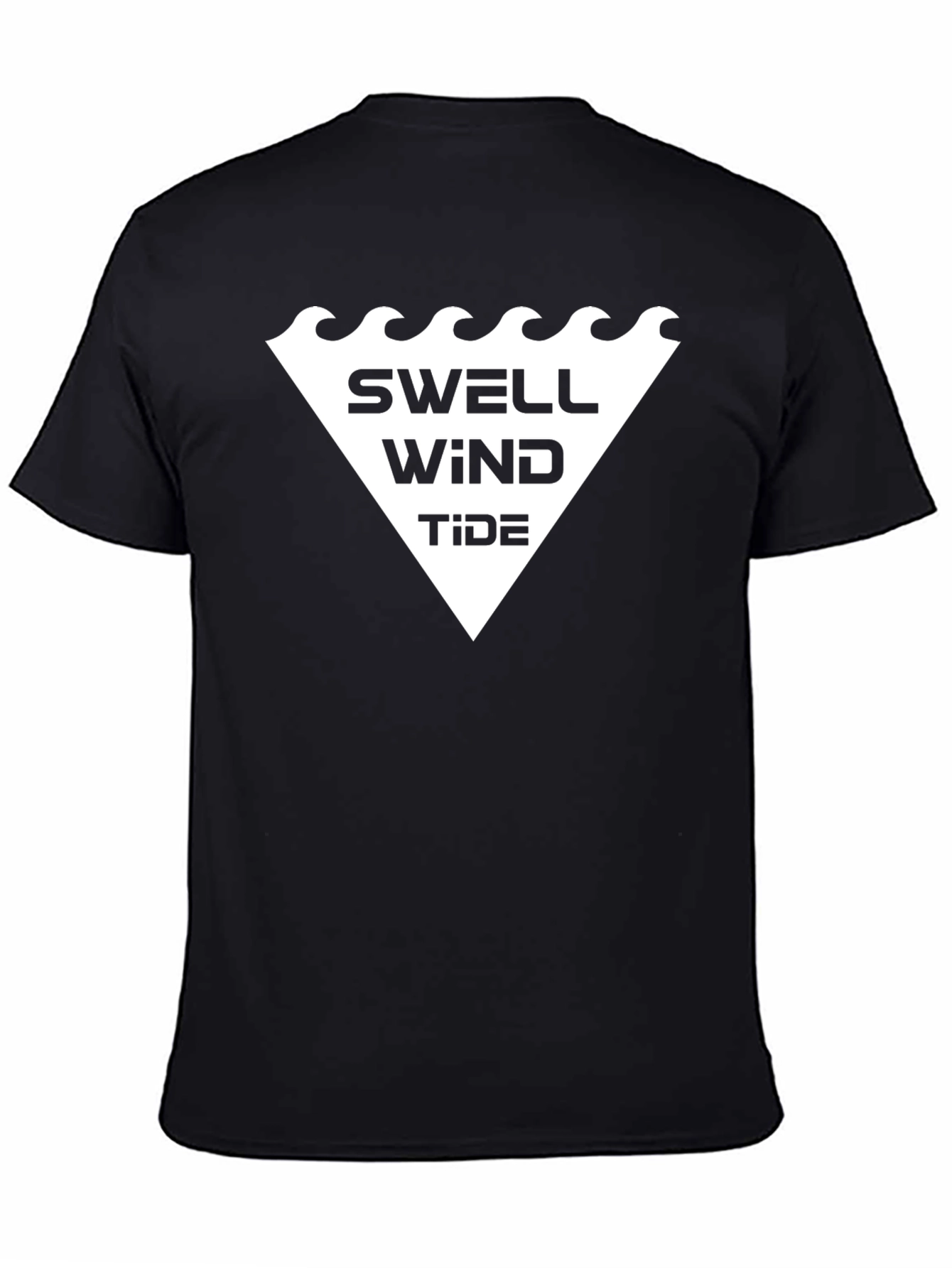 Swell Wind Tide Black Graphic Tee