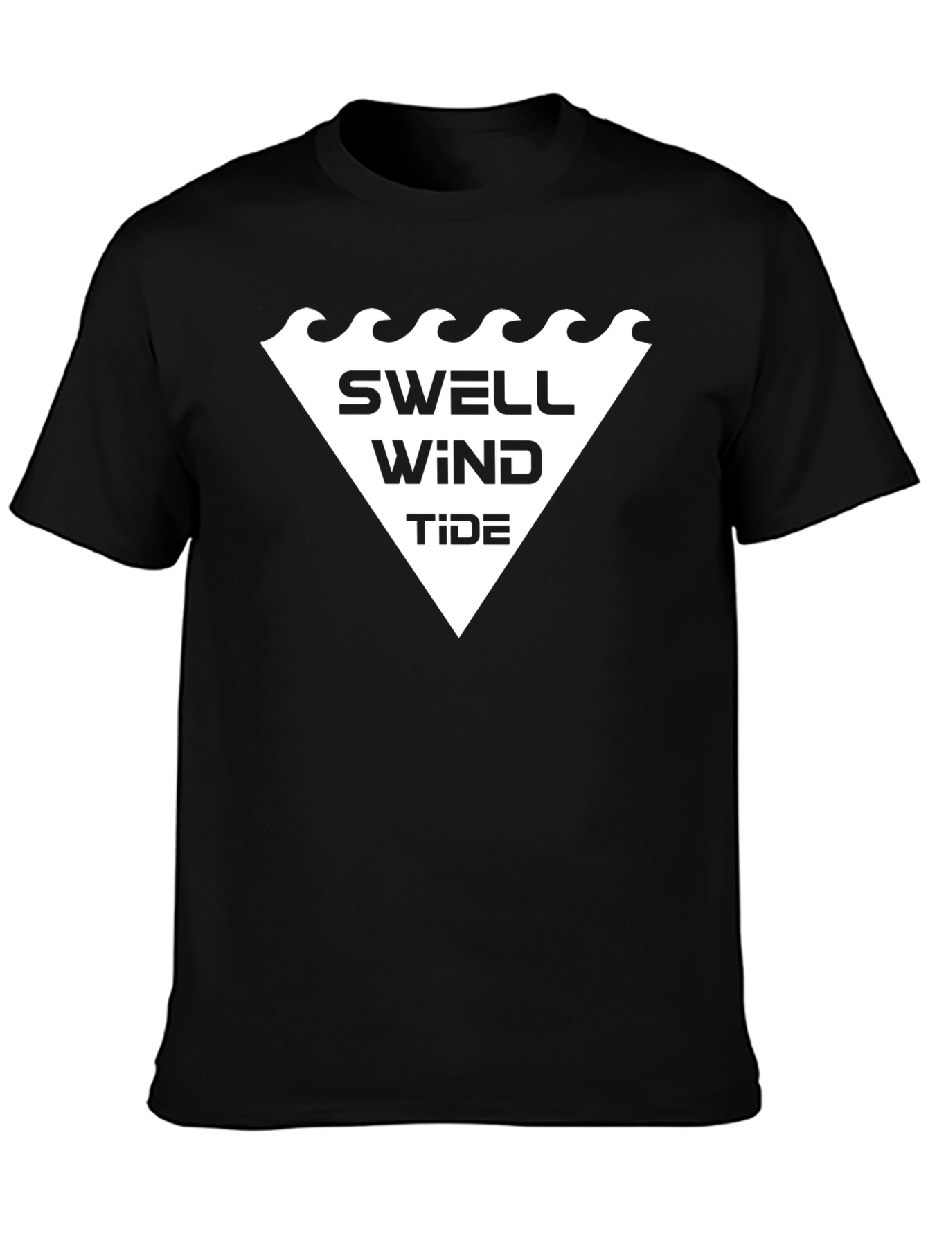 Swell Wind Tide Black Graphic Tee