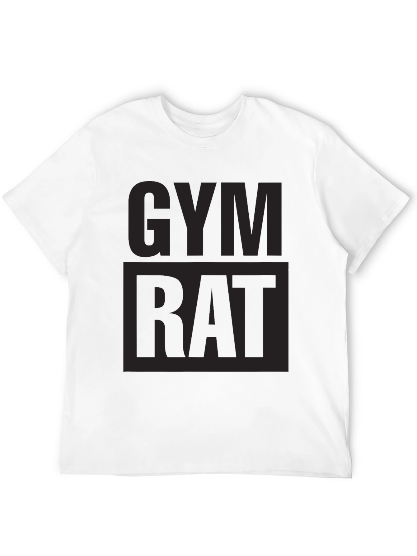 Gym Rat Black Graphic T-Shirt