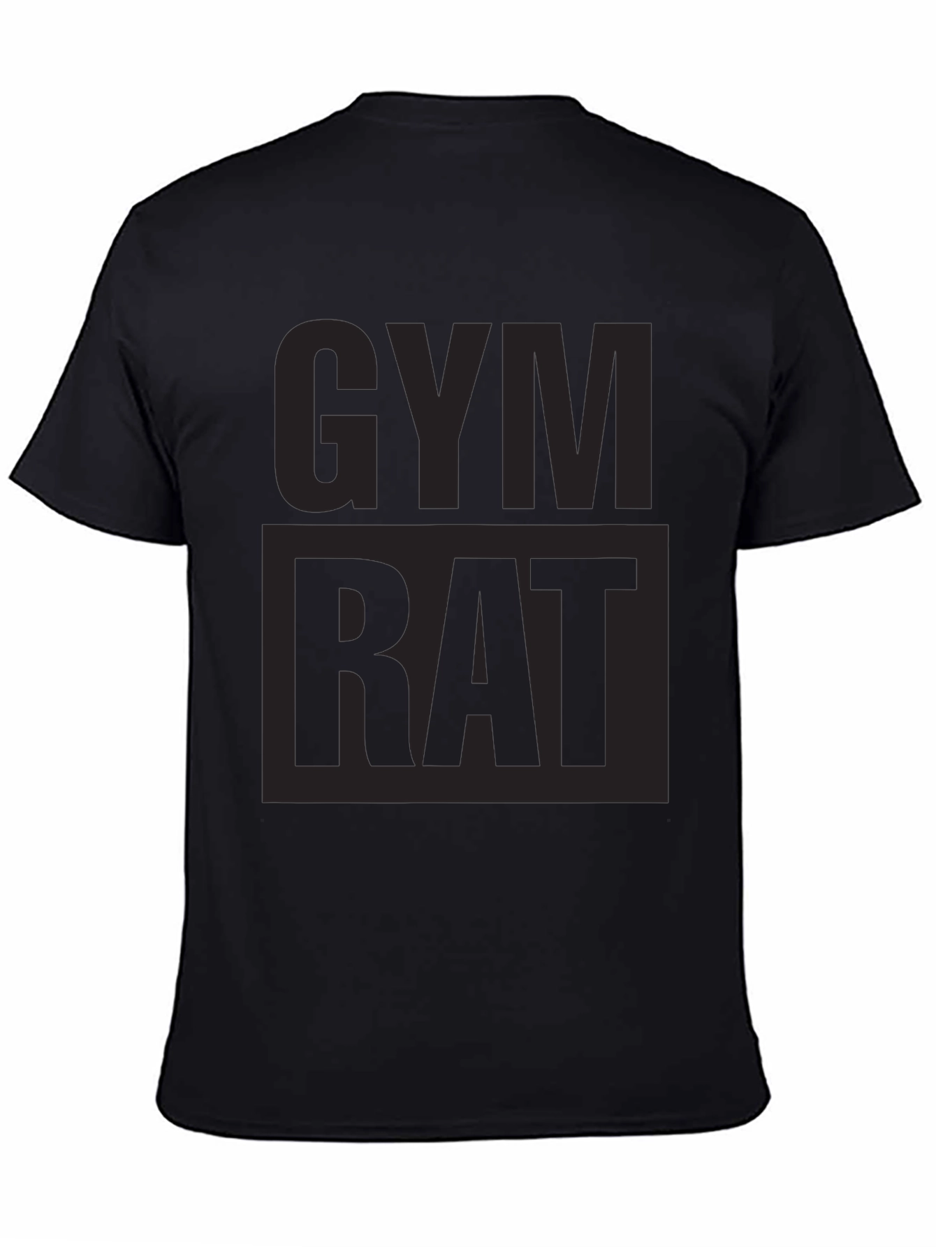 Gym Rat Black Graphic T-Shirt
