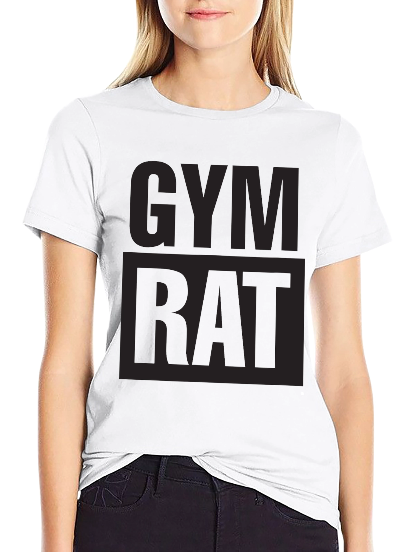Gym Rat Black Graphic T-Shirt