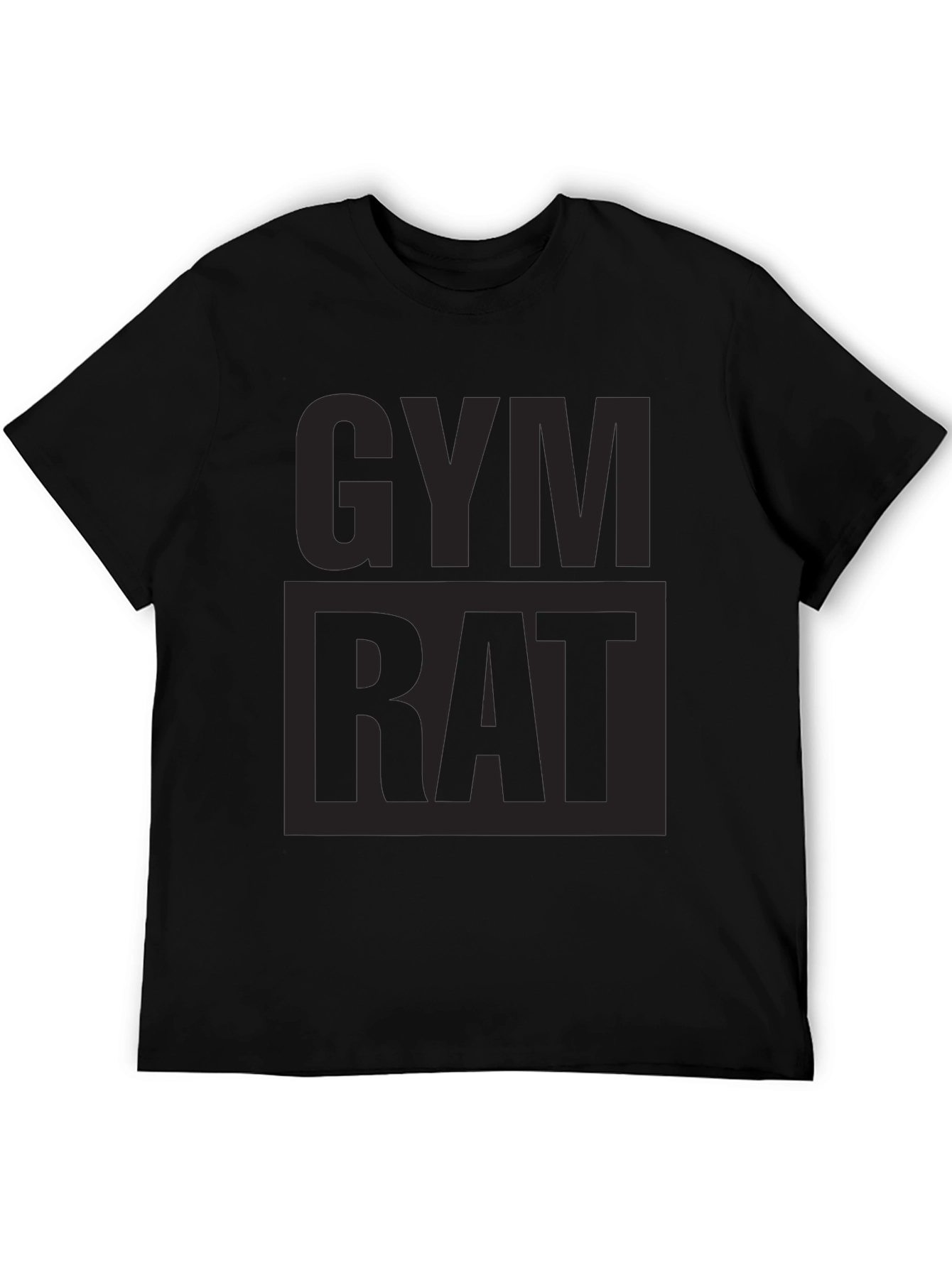 Gym Rat Black Graphic T-Shirt