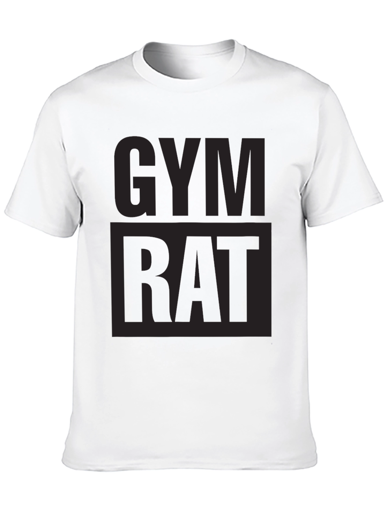 Gym Rat Black Graphic T-Shirt