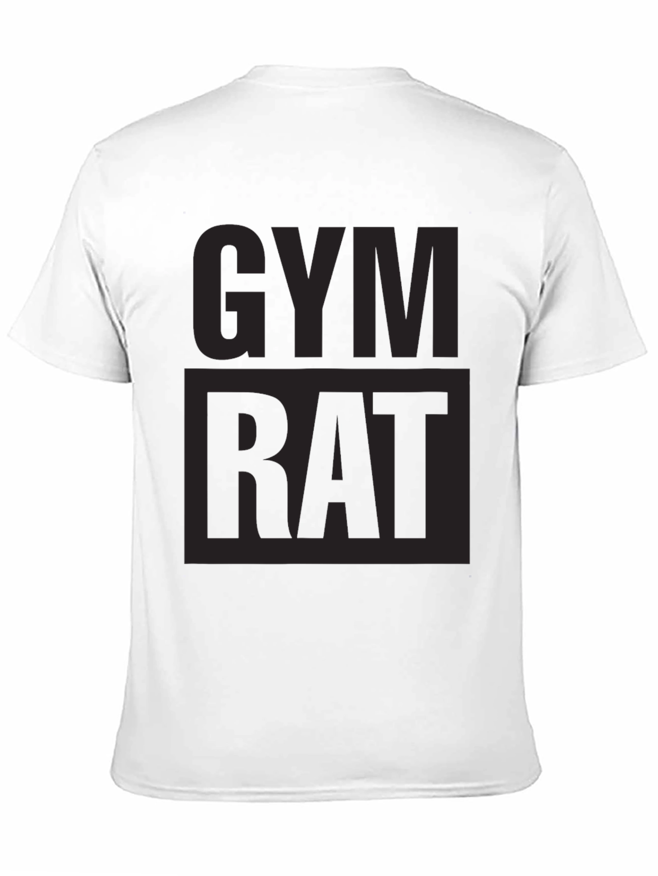 Gym Rat Black Graphic T-Shirt