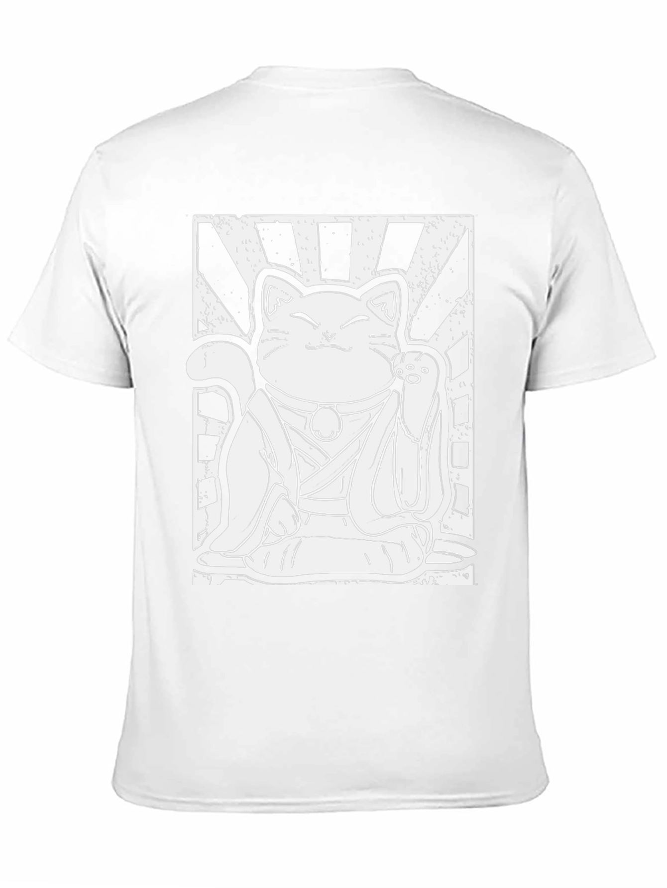 Lucky Cat Graphic Tee - Japanese Maneki Neko