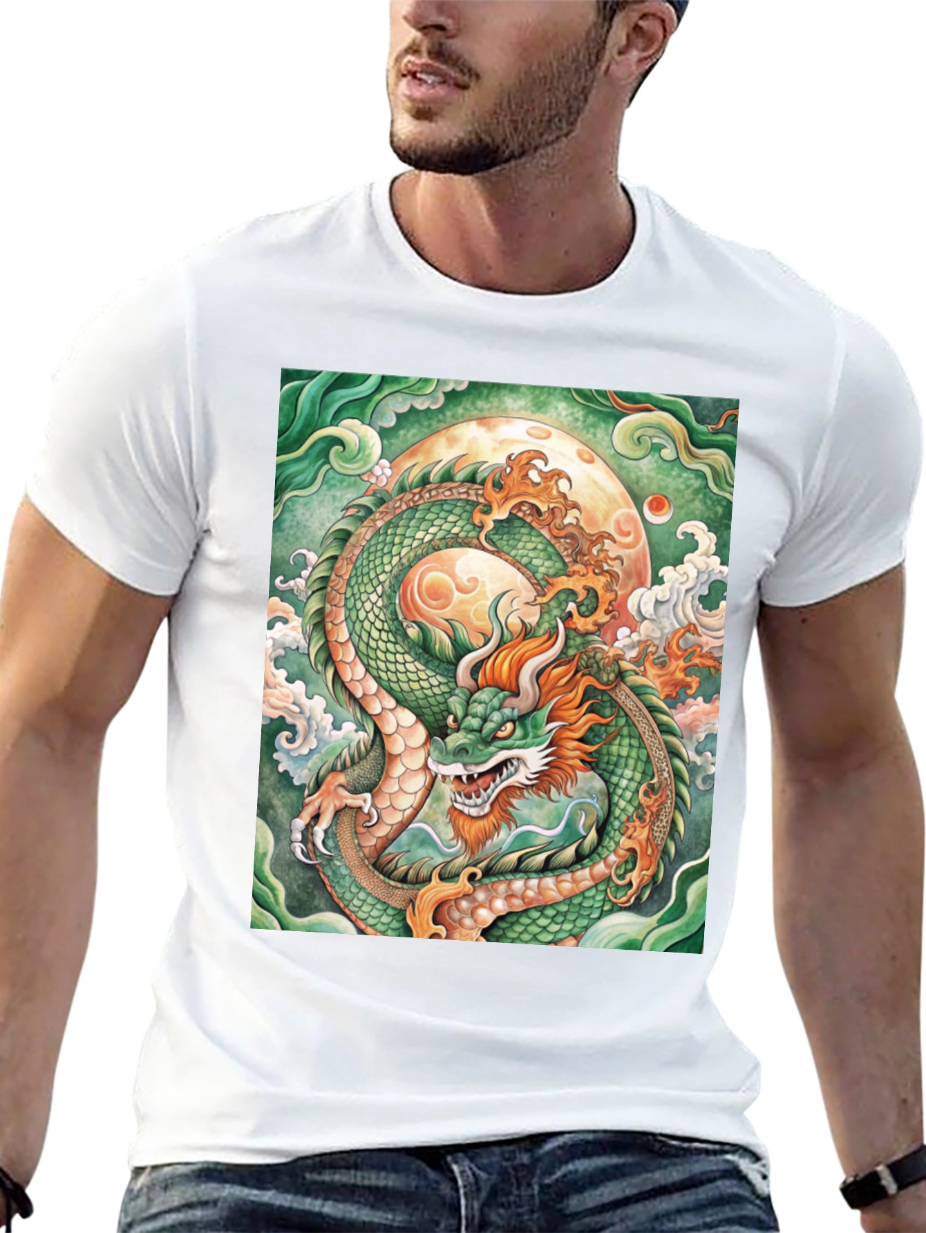 Dragon Graphic T-Shirt: Mystical Dragon Tee