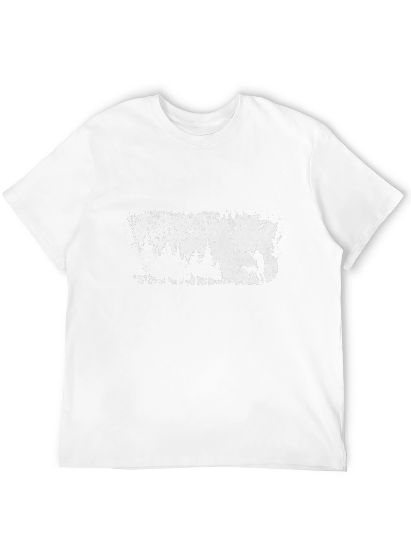 Hunting Scene Graphic Tee - Mens Black T-Shirt