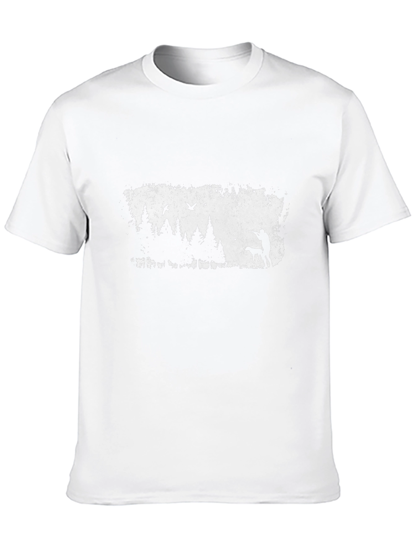 Hunting Scene Graphic Tee - Mens Black T-Shirt