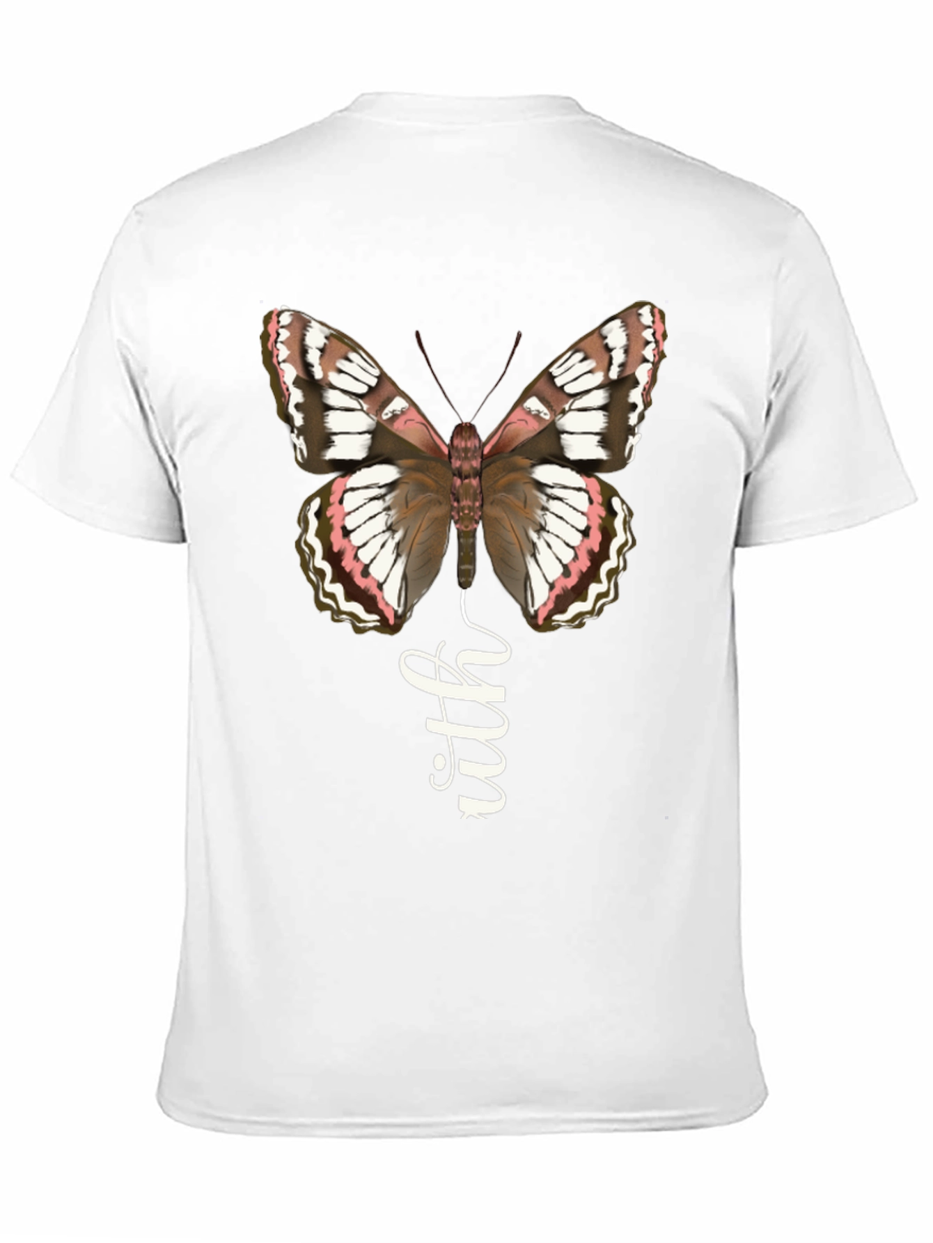 Butterfly Faith Graphic Tee - Stylish Black T-Shirt
