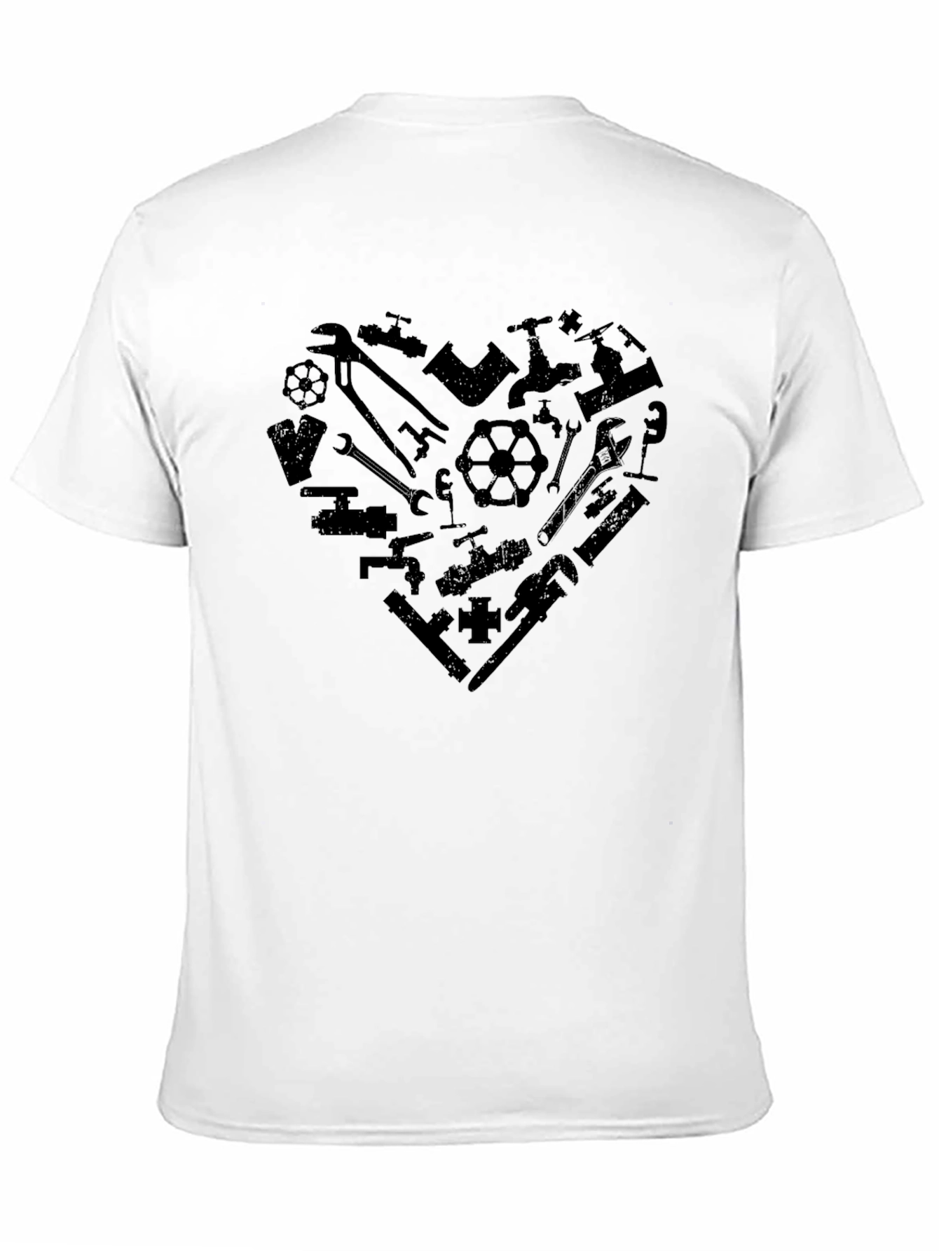 Plumbing Heart Graphic Tee - Black