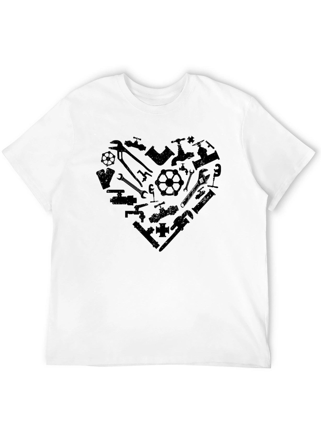 Plumbing Heart Graphic Tee - Black