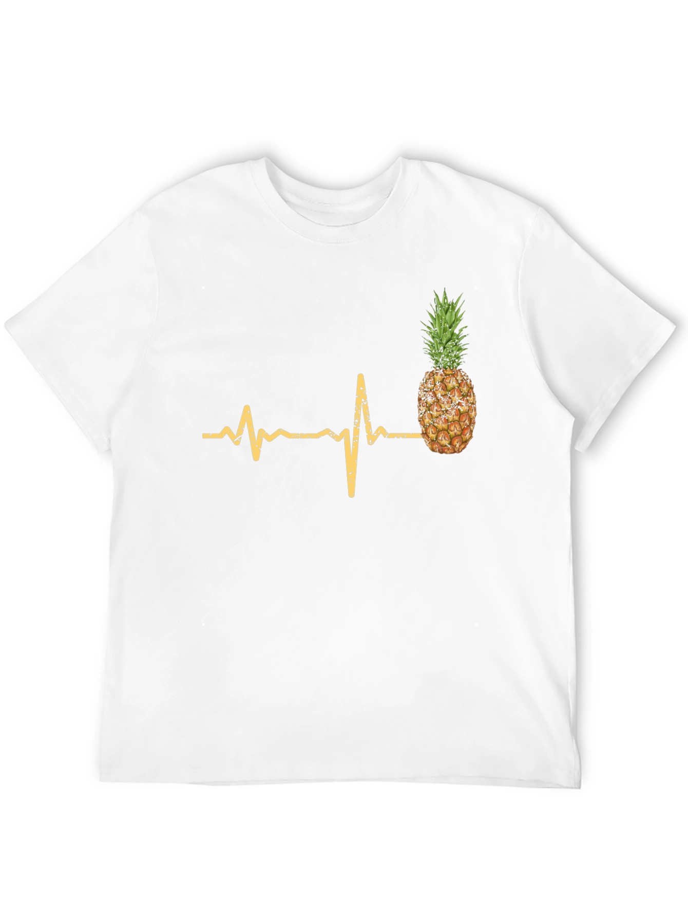 Pineapple Heartbeat Graphic Tee - Black