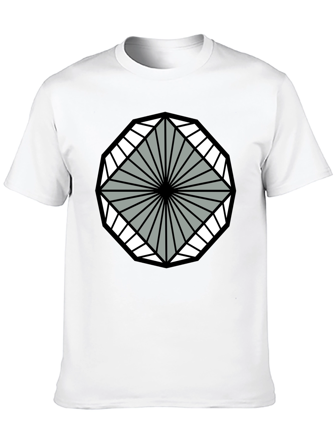 Geometric Pattern Tee - Modern Graphic T-Shirt