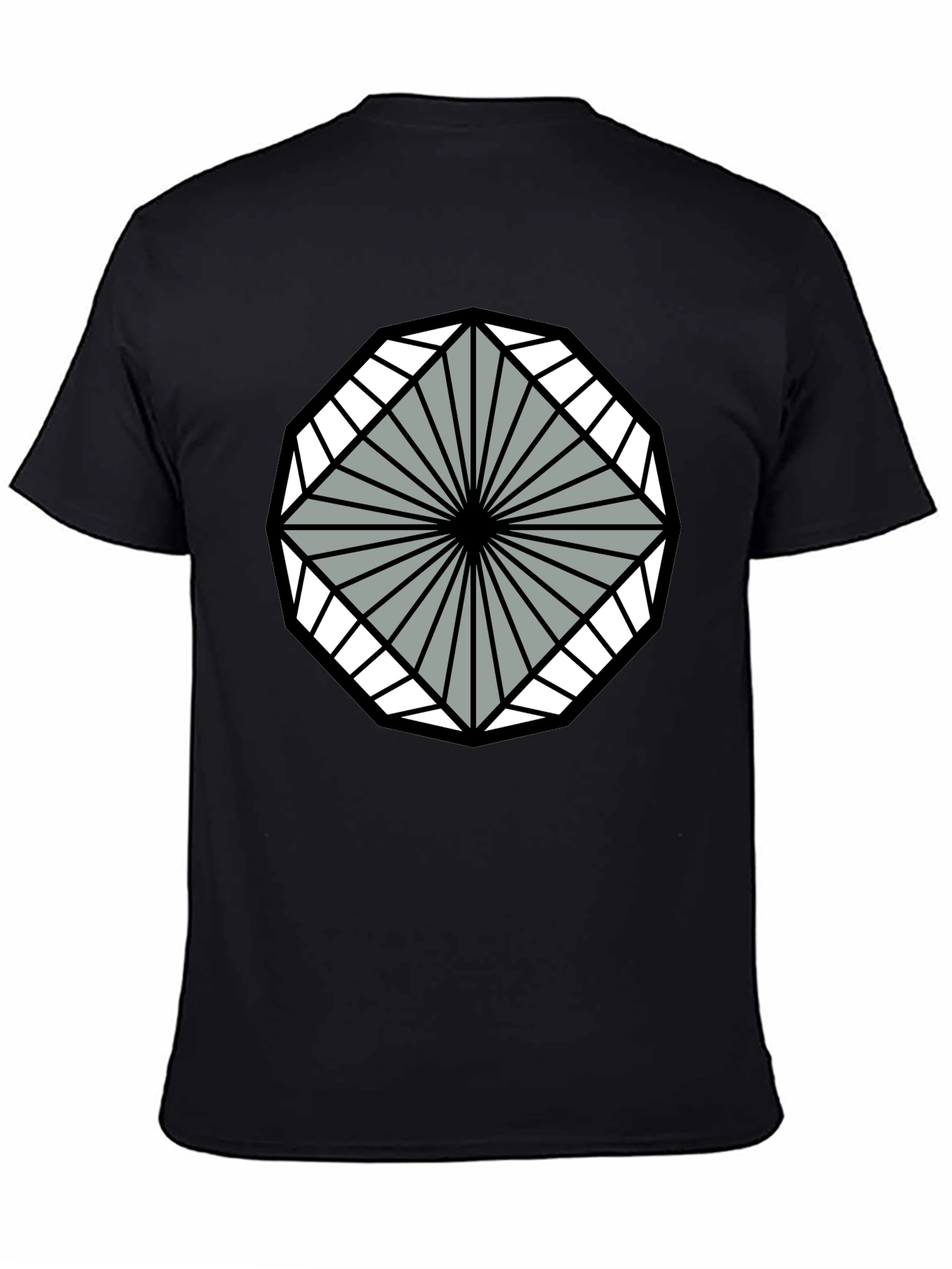 Geometric Pattern Tee - Modern Graphic T-Shirt