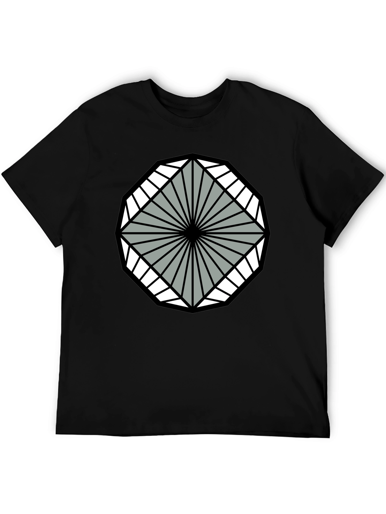 Geometric Pattern Tee - Modern Graphic T-Shirt