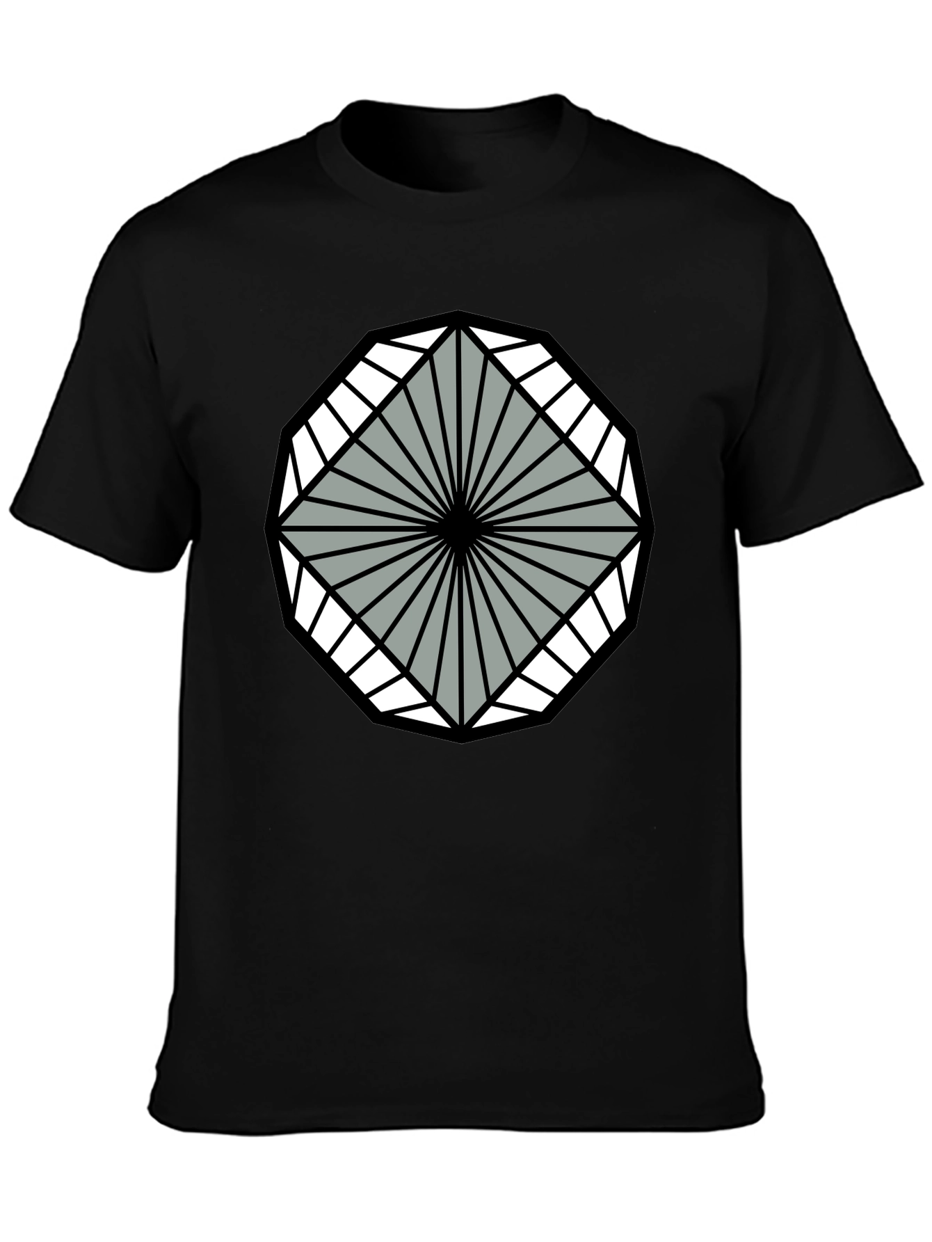 Geometric Pattern Tee - Modern Graphic T-Shirt