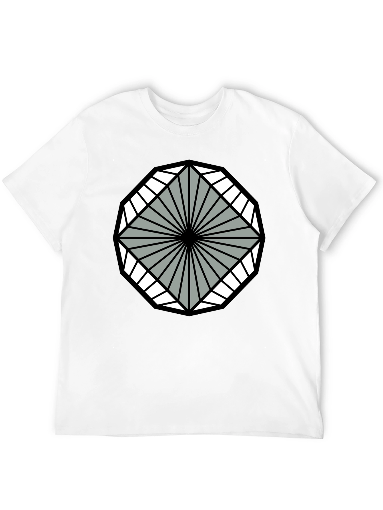 Geometric Pattern Tee - Modern Graphic T-Shirt