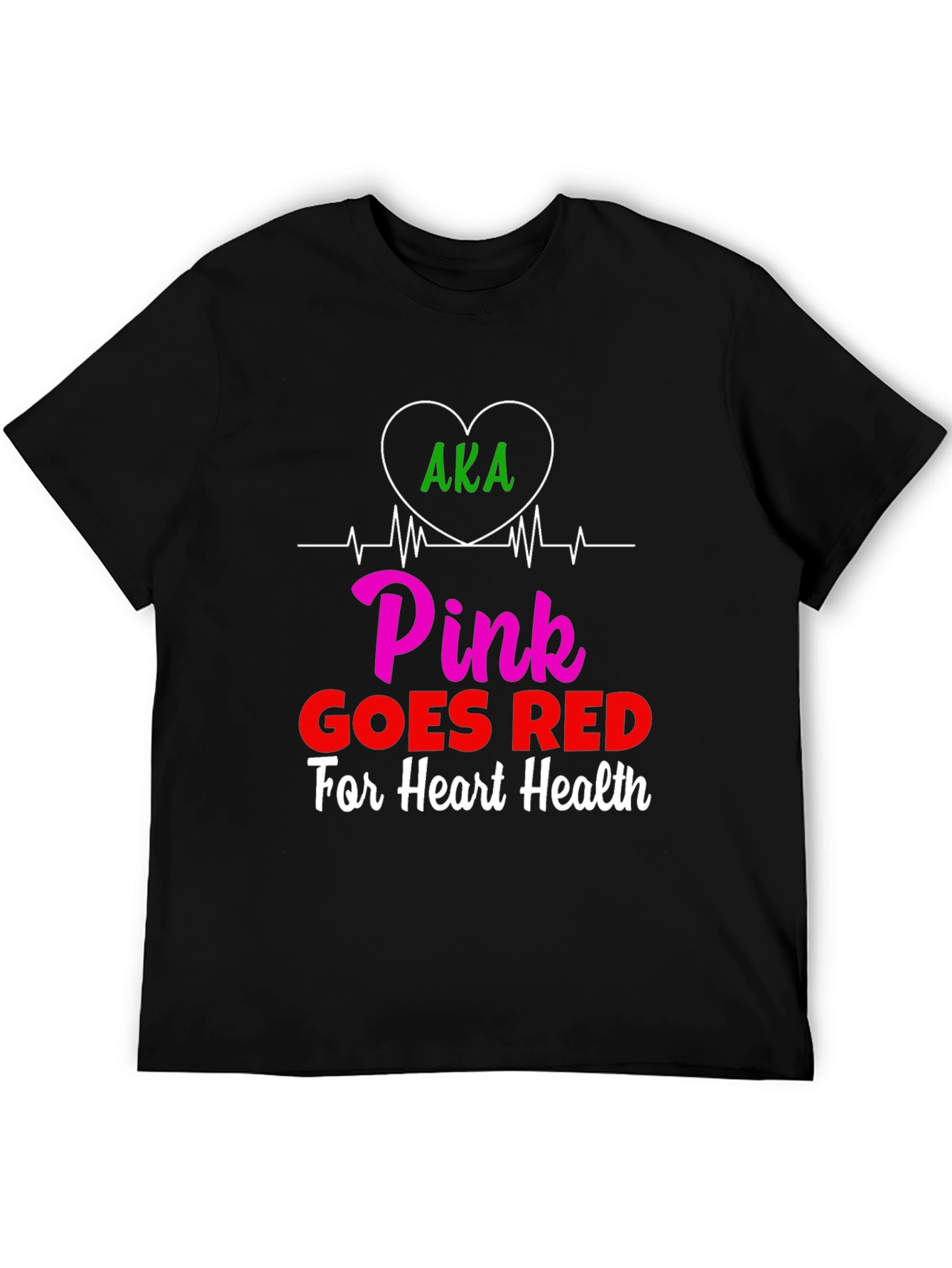 Pink Goes Red Heart Health T-Shirt