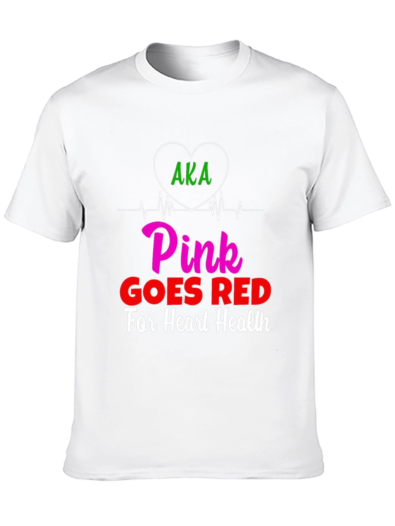 Pink Goes Red Heart Health T-Shirt