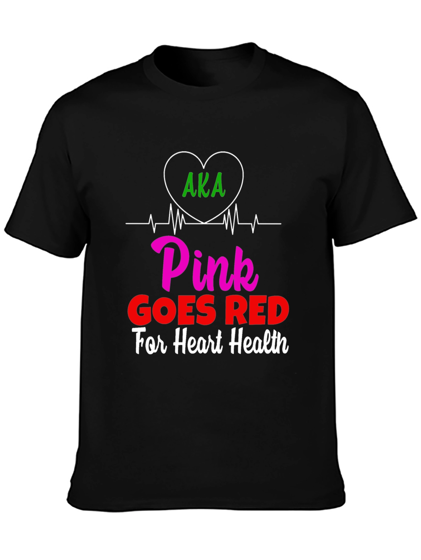 Pink Goes Red Heart Health T-Shirt
