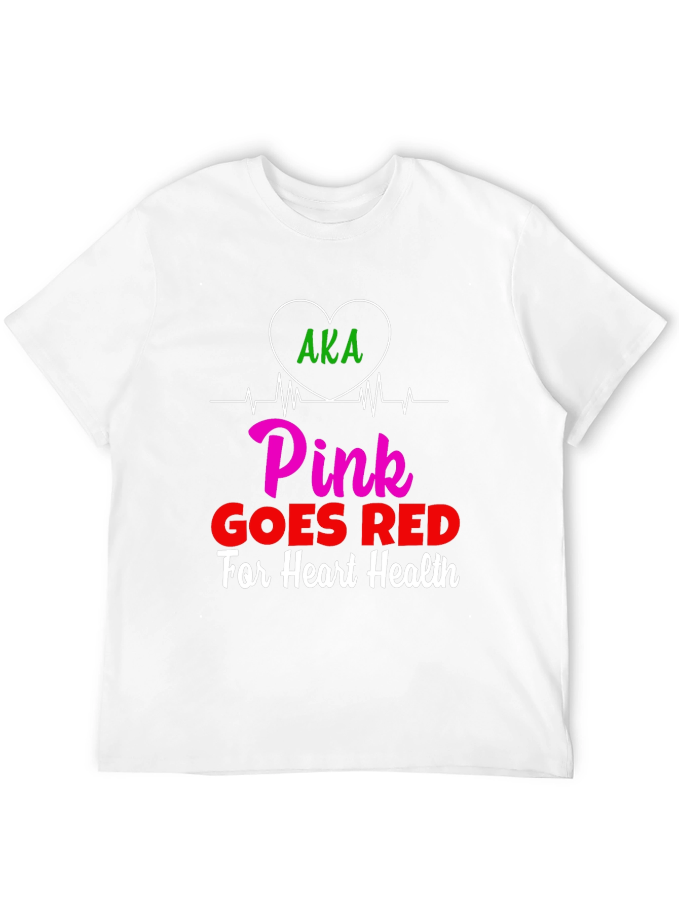 Pink Goes Red Heart Health T-Shirt