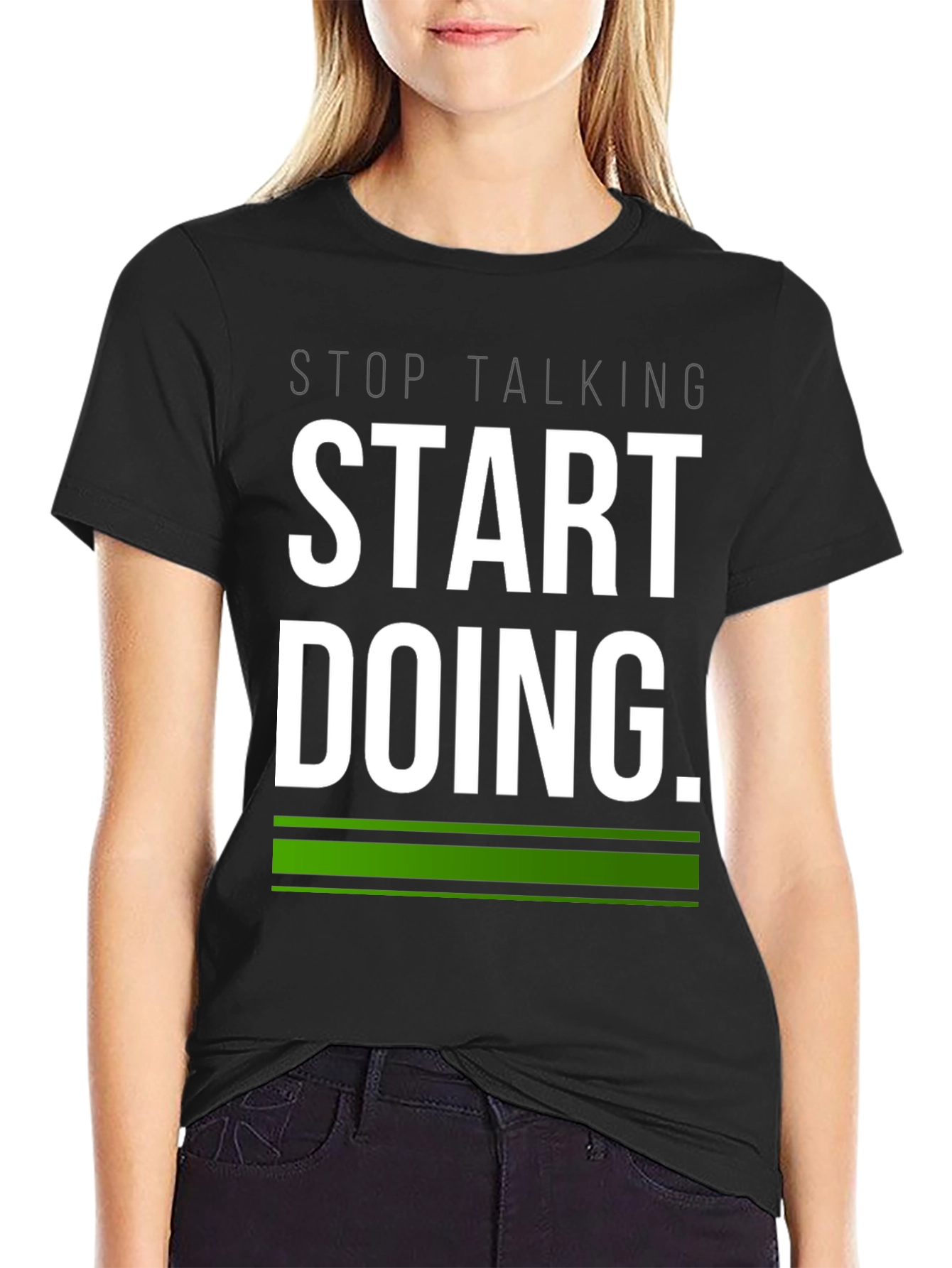 Start Doing Tee - Motivational Black T-Shirt
