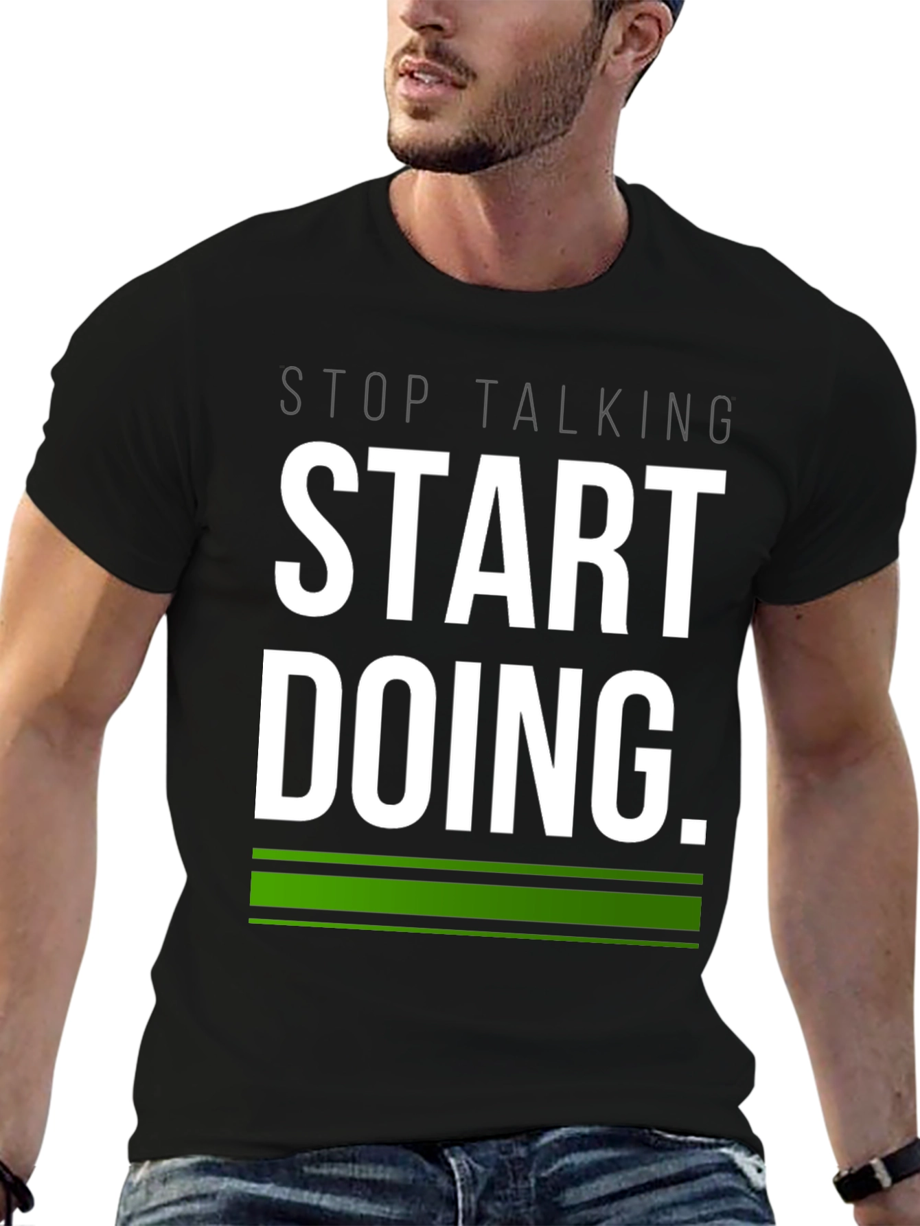 Start Doing Tee - Motivational Black T-Shirt