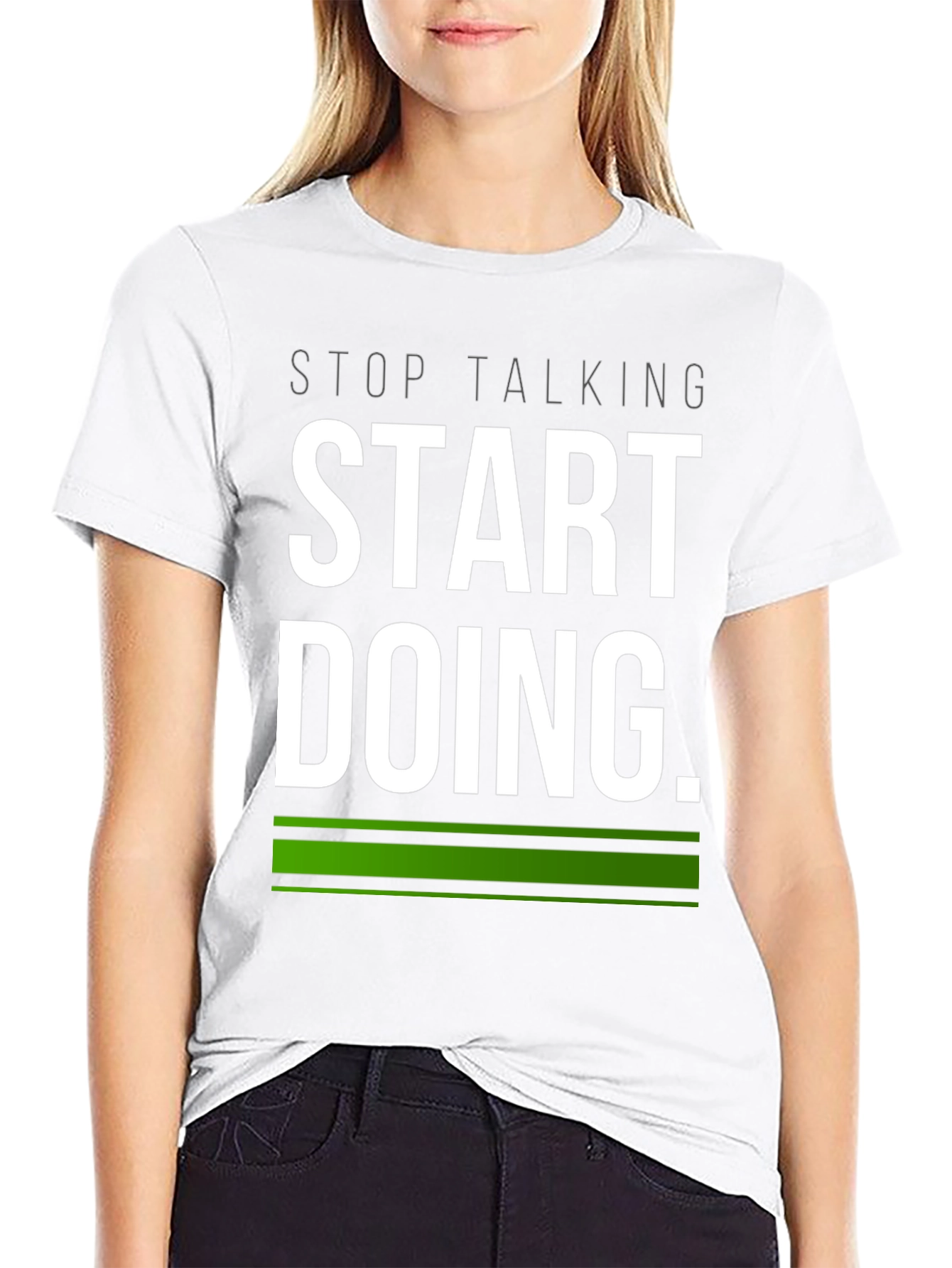 Start Doing Tee - Motivational Black T-Shirt