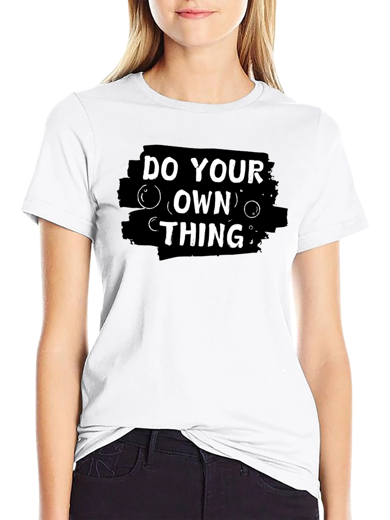 Do Your Own Thing Graphic T-Shirt - Black