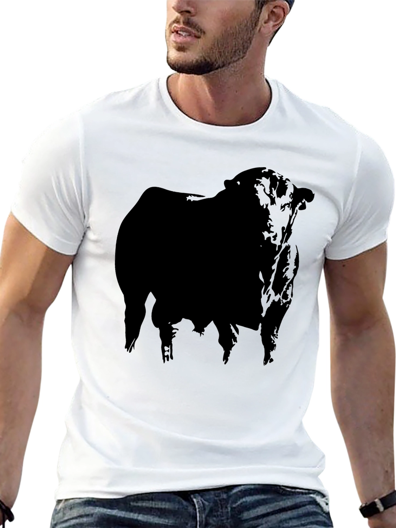 Black Bull Graphic T-Shirt - Stylish Mens Tee