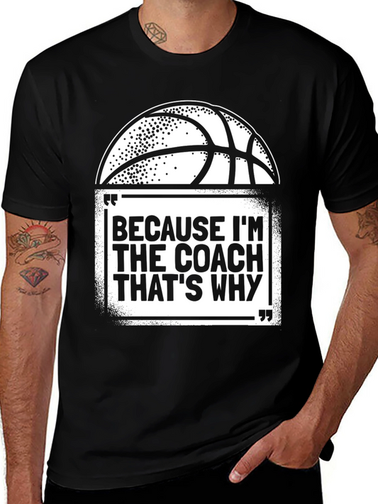 Coach Basketball Graphic T-Shirt