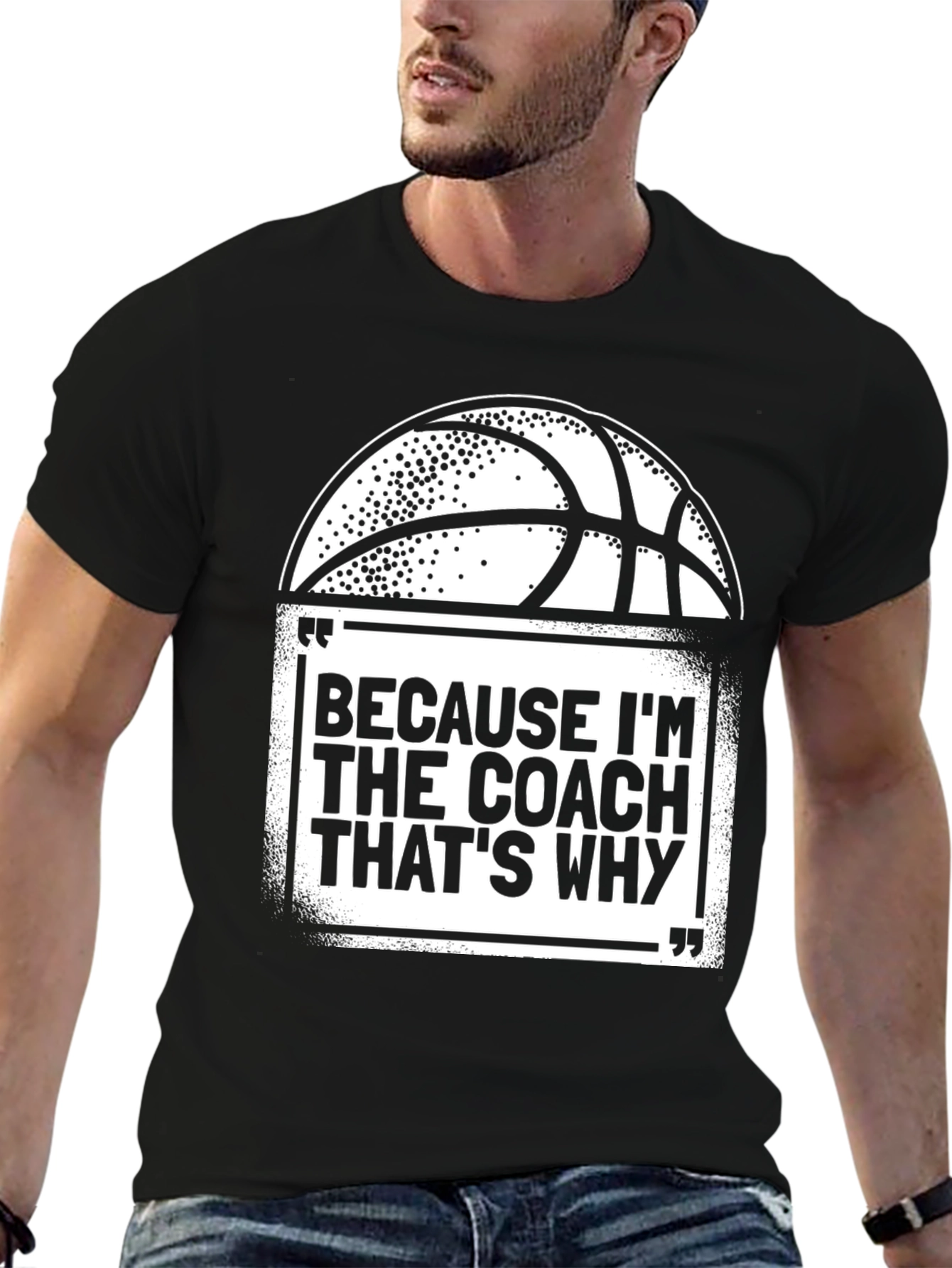 Coach Basketball Graphic T-Shirt