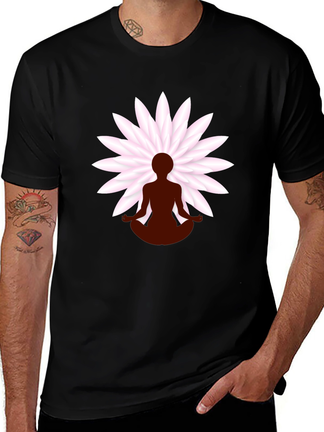 Lotus Yoga T-Shirt - Zen Meditation Tee