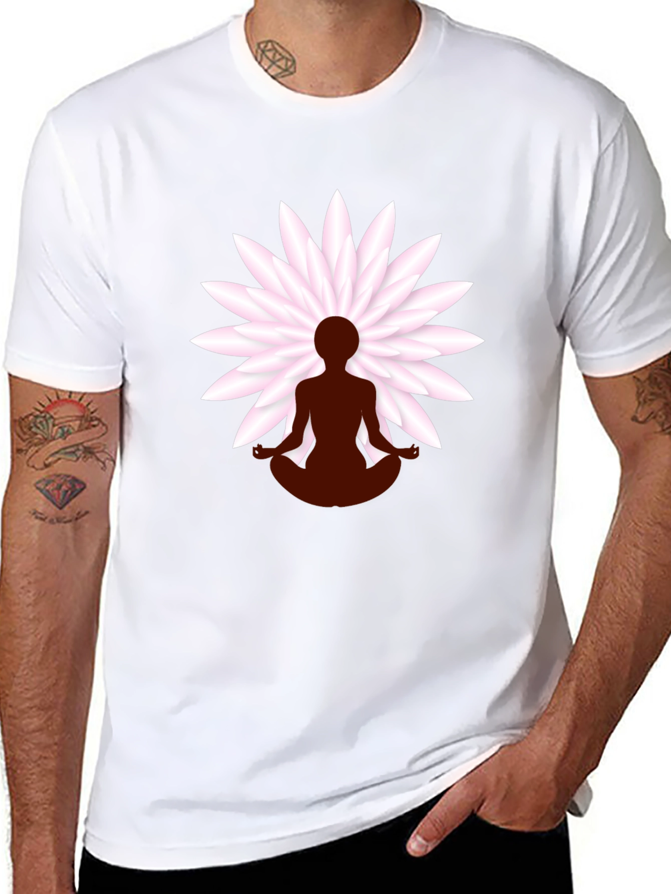Lotus Yoga T-Shirt - Zen Meditation Tee