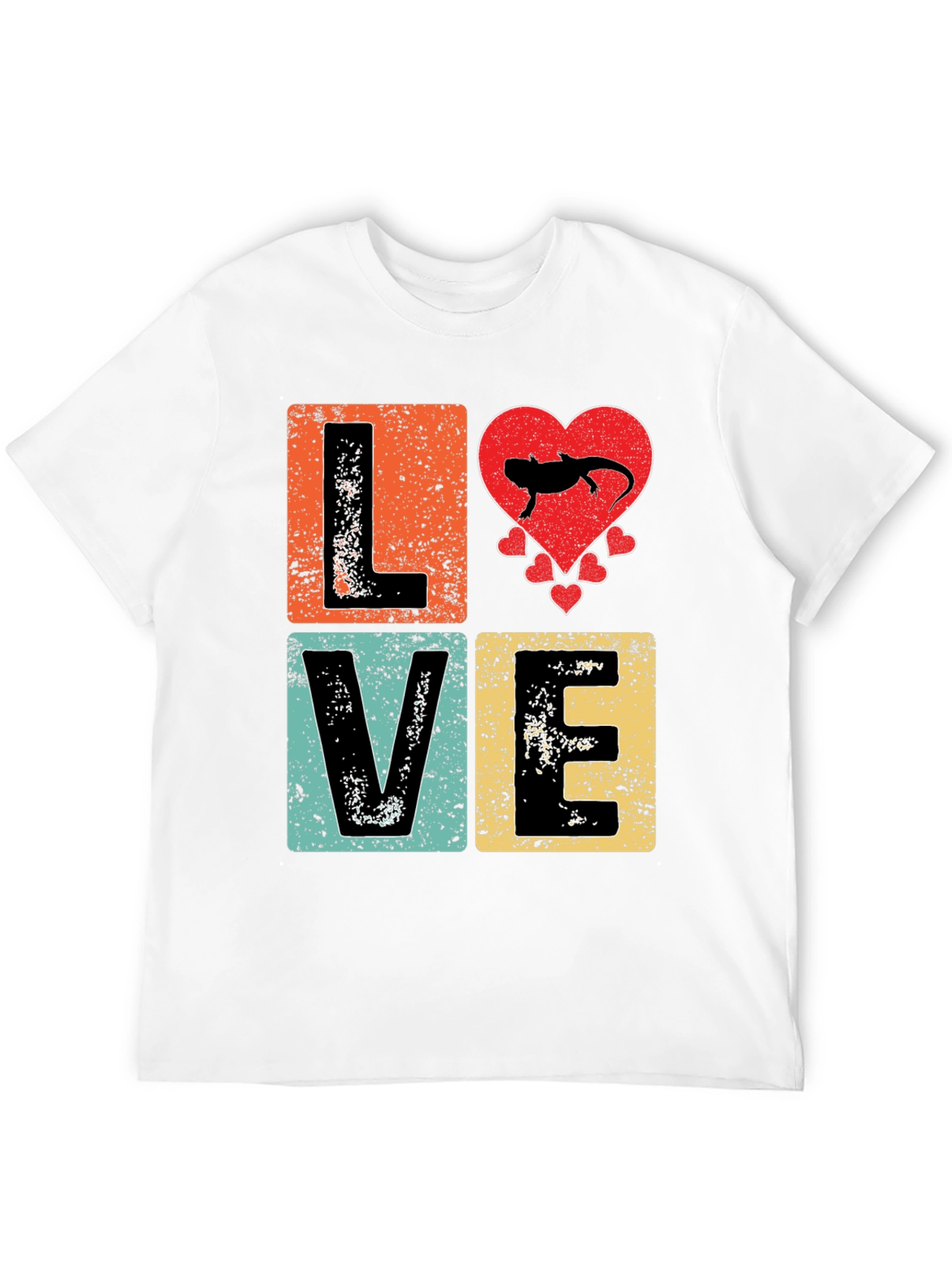 LOVE Axolotl Retro T-Shirt