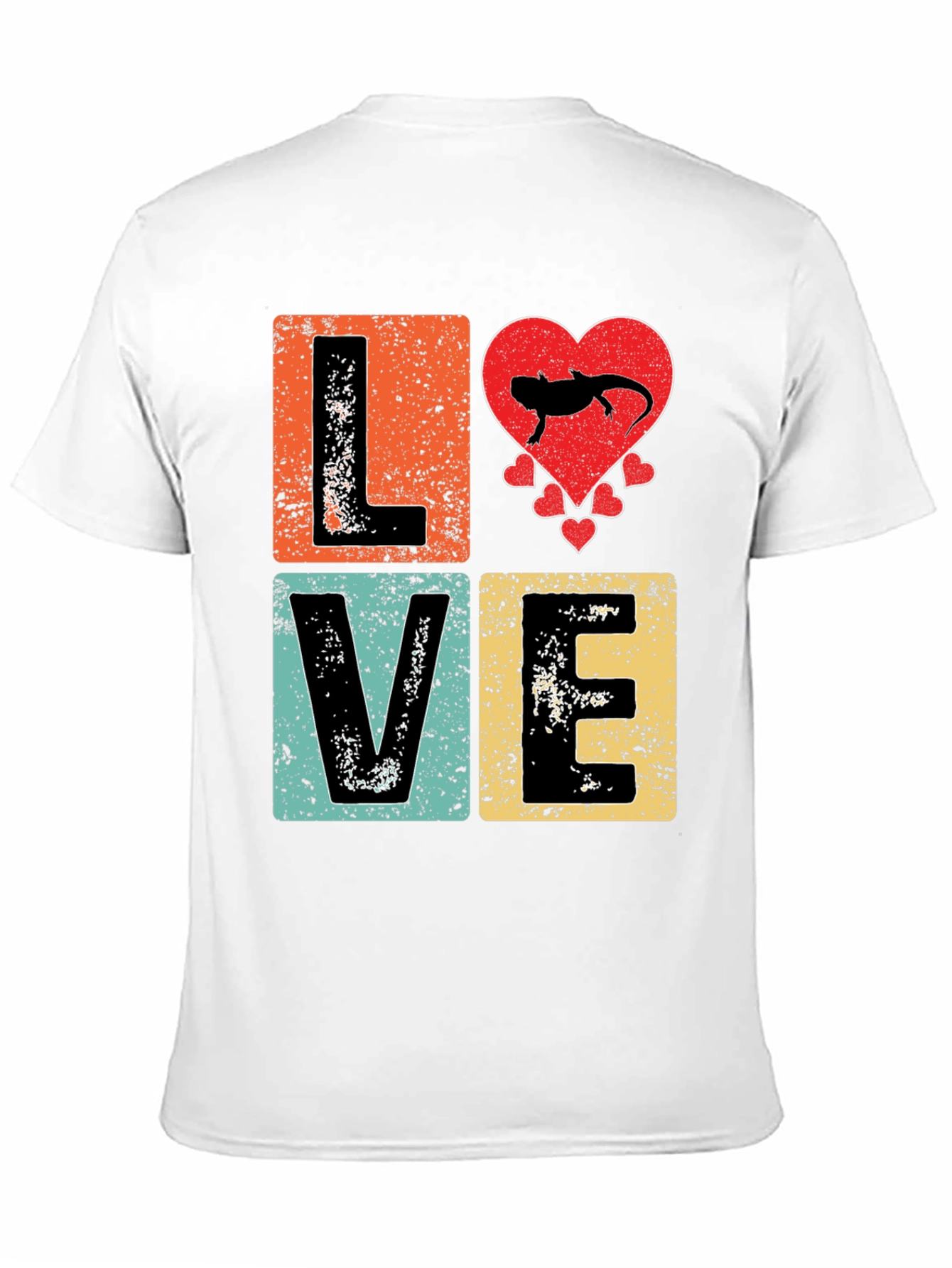 LOVE Axolotl Retro T-Shirt