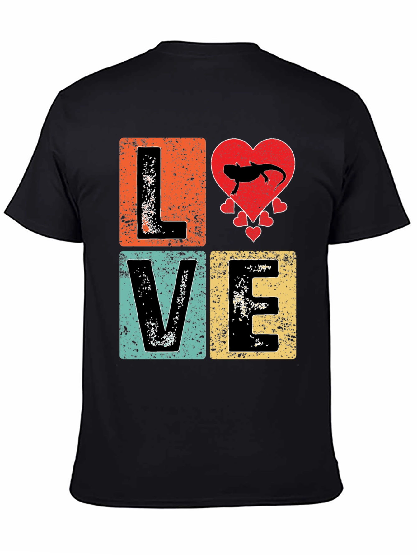 LOVE Axolotl Retro T-Shirt