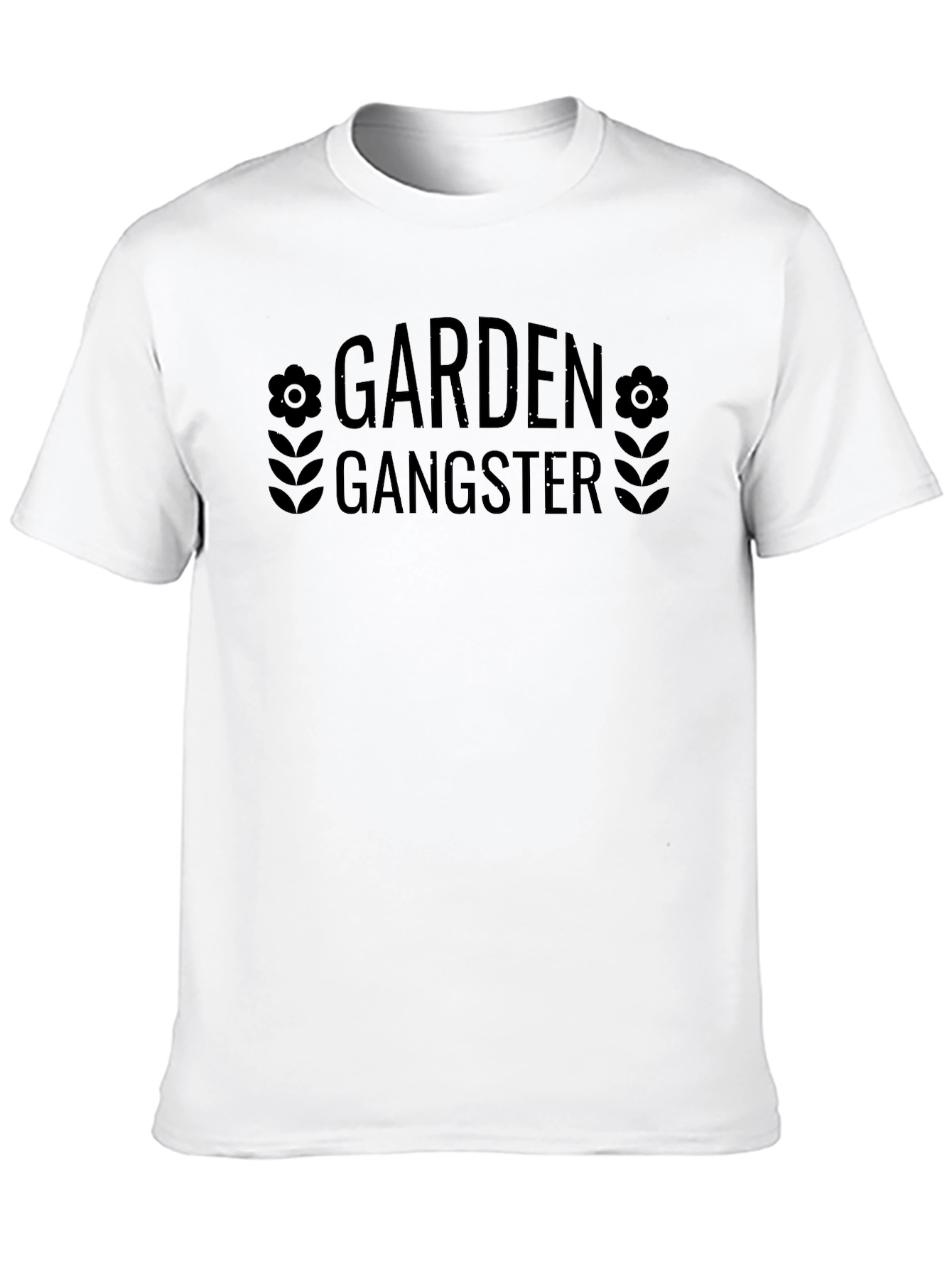 Garden Gangster Graphic T-Shirt - Black Cotton Tee