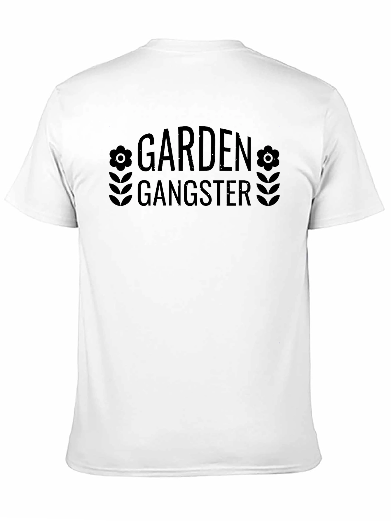 Garden Gangster Graphic T-Shirt - Black Cotton Tee