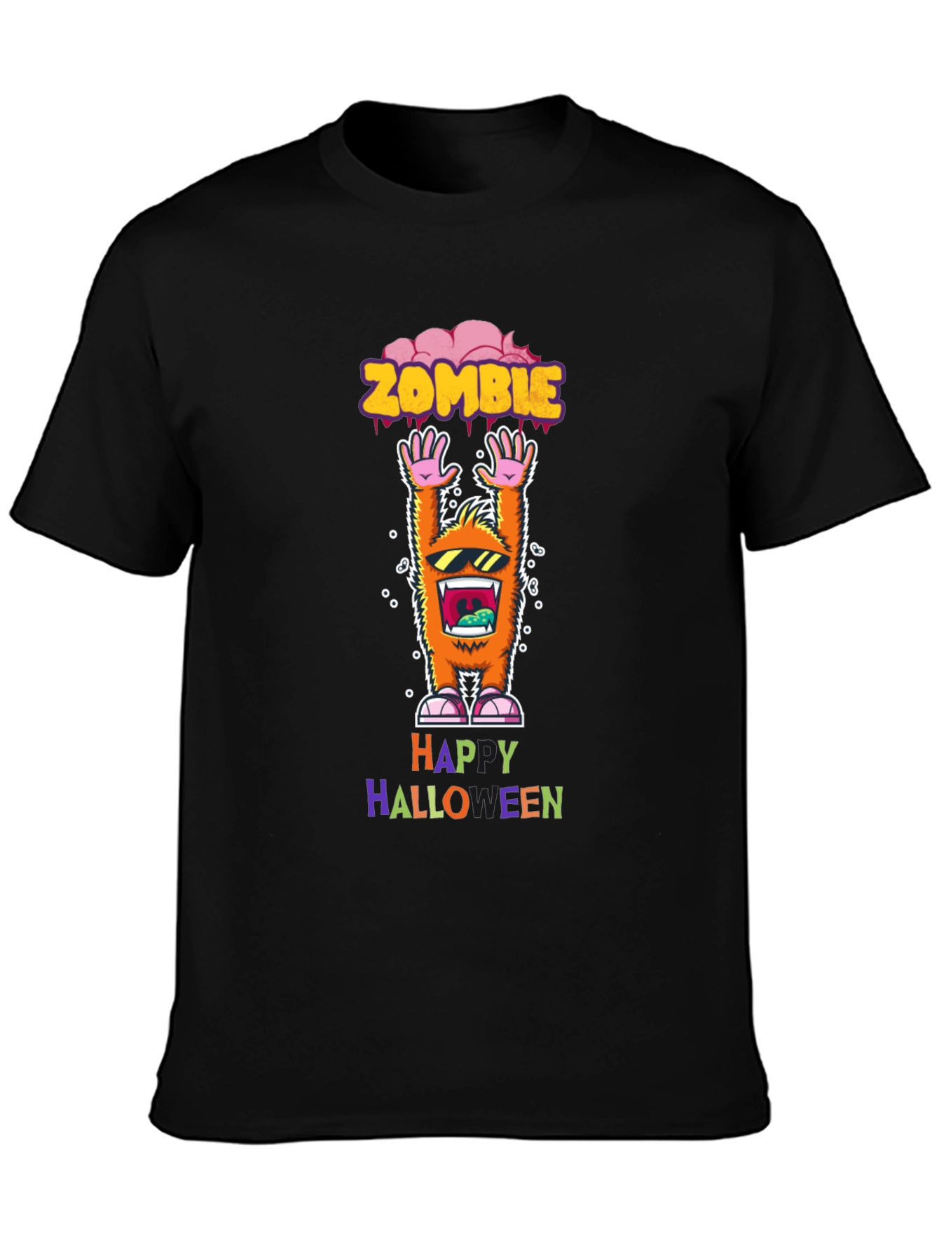 Zombie Halloween Graphic Tee Shirt