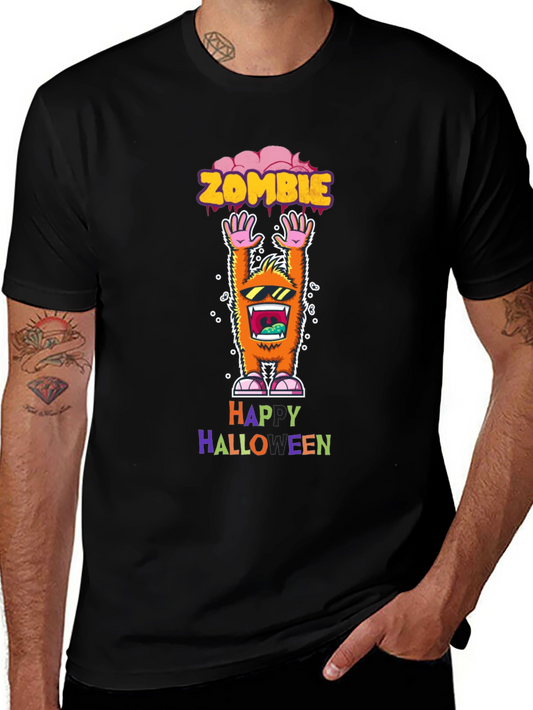 Zombie Halloween Graphic Tee Shirt
