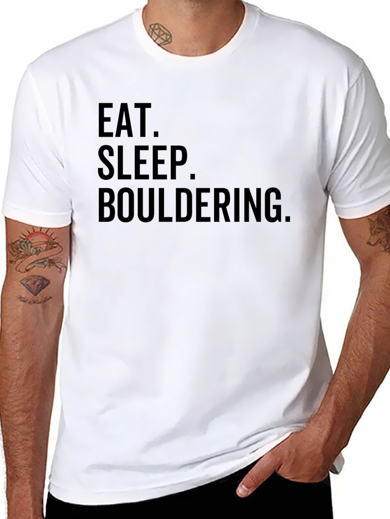 Eat Sleep Bouldering Tee - Rock Climbing T-Shirt