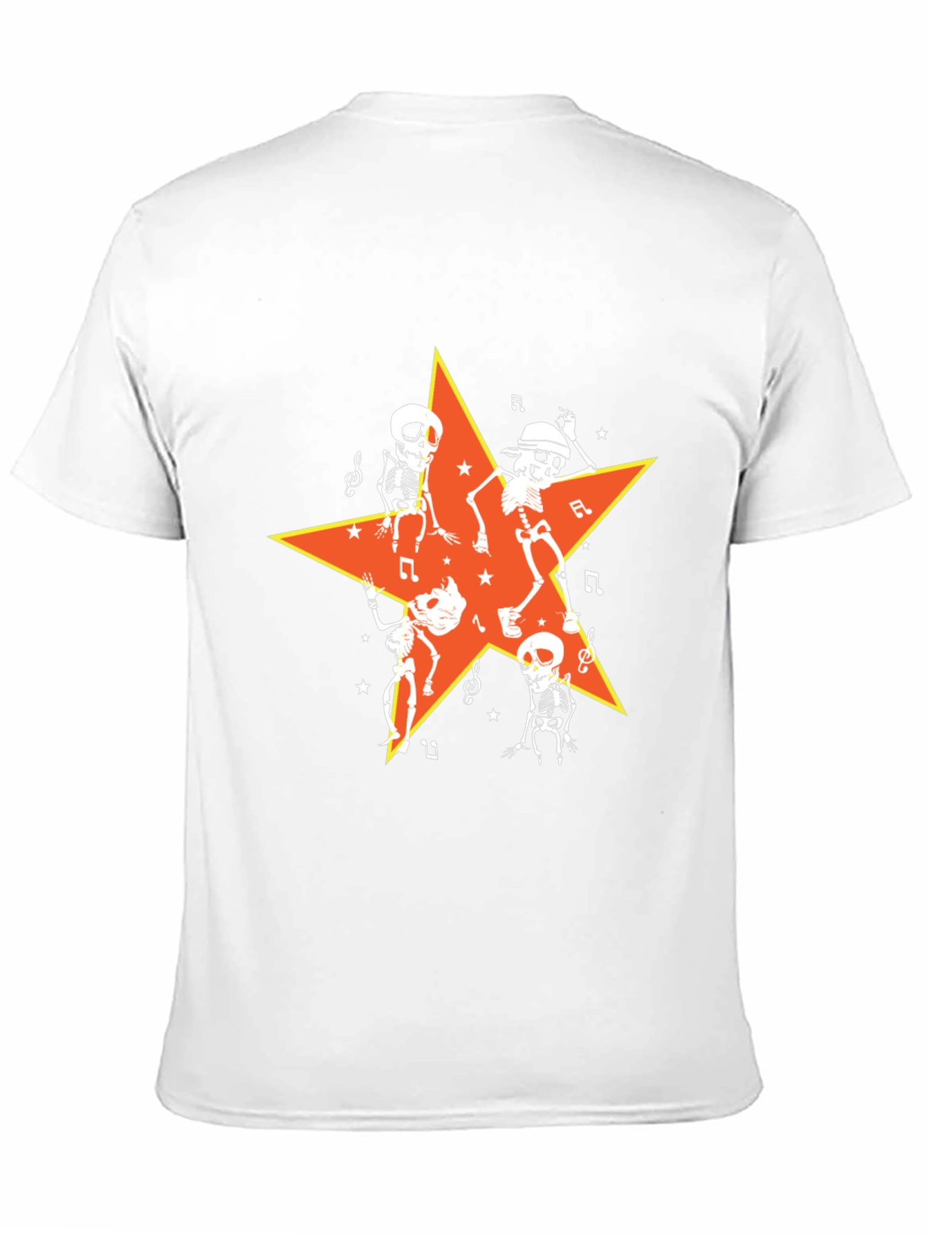 Dancing Skeletons Star Graphic Tee - Halloween Ready!