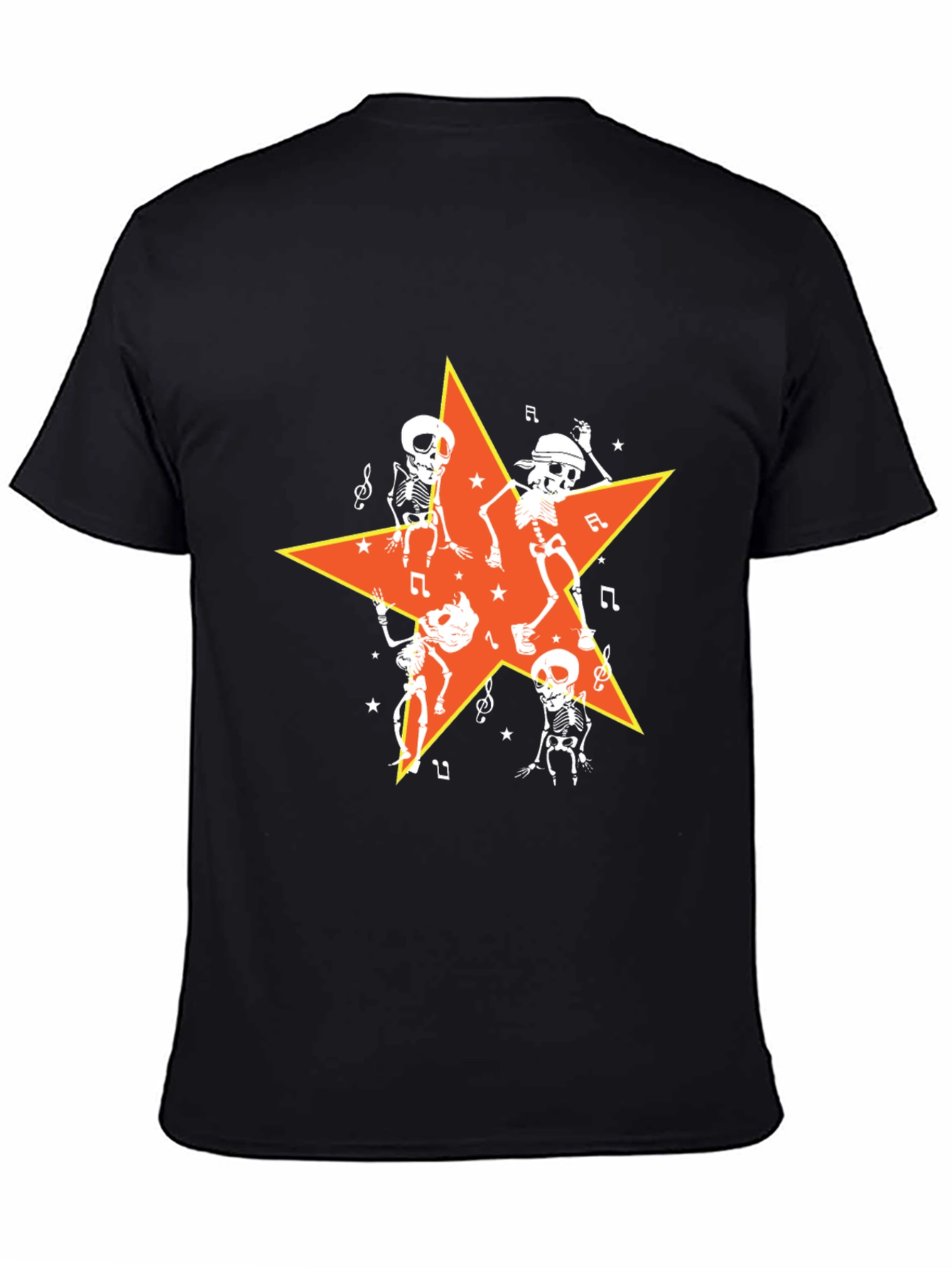 Dancing Skeletons Star Graphic Tee - Halloween Ready!