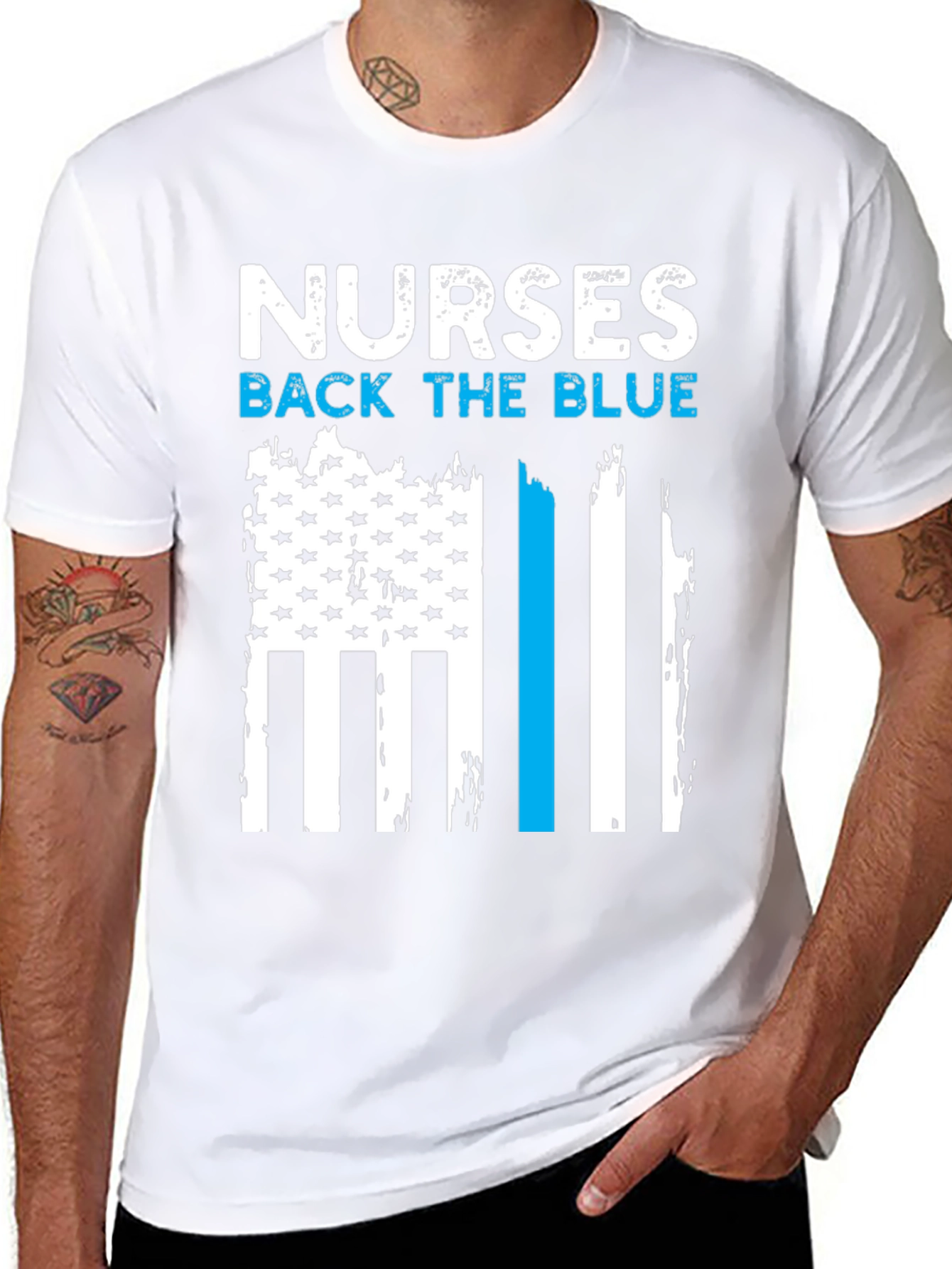 Nurses Back the Blue T-Shirt