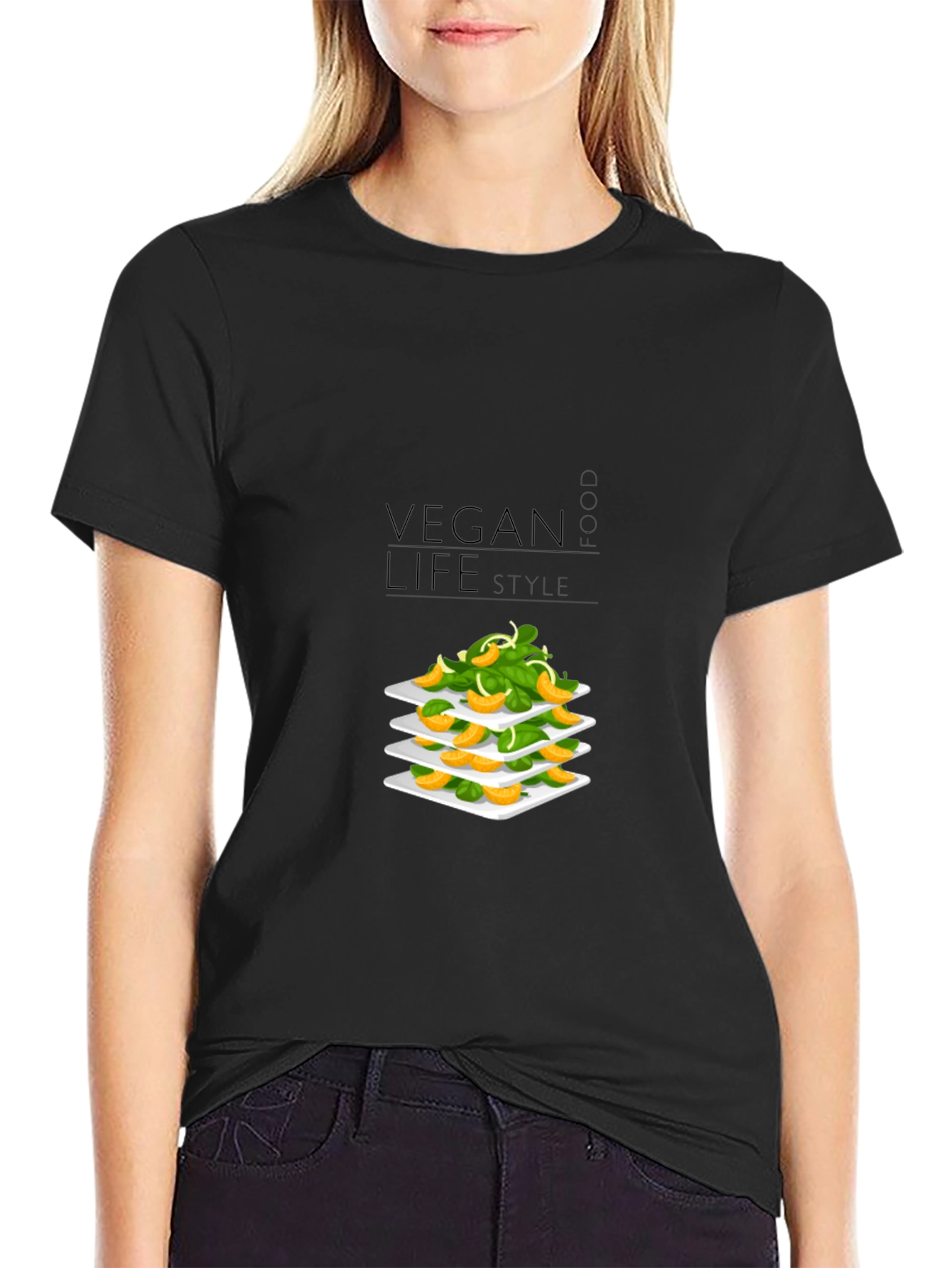 Vegan Lifestyle T-Shirt - Organic Food Fashion Tee