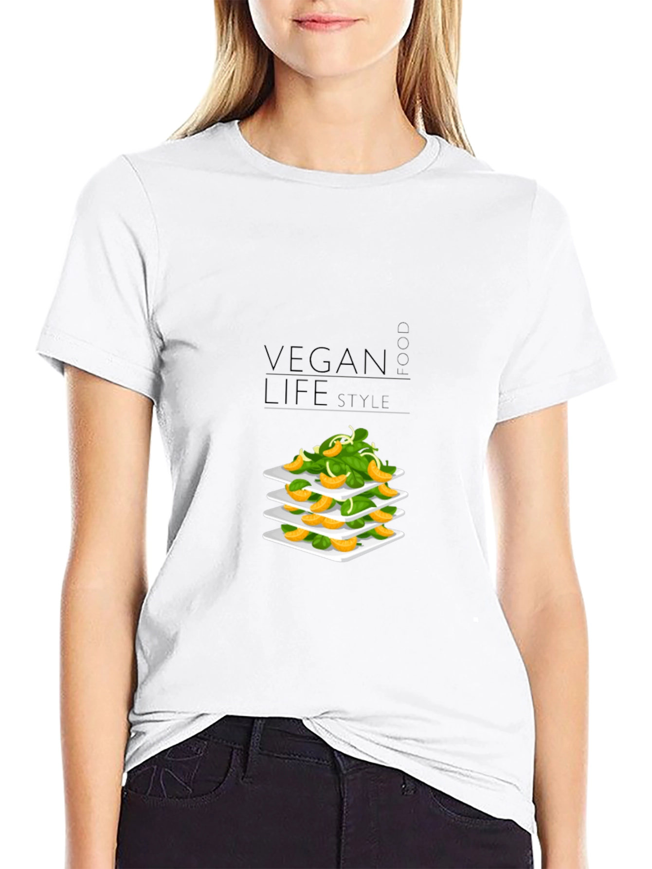 Vegan Lifestyle T-Shirt - Organic Food Fashion Tee