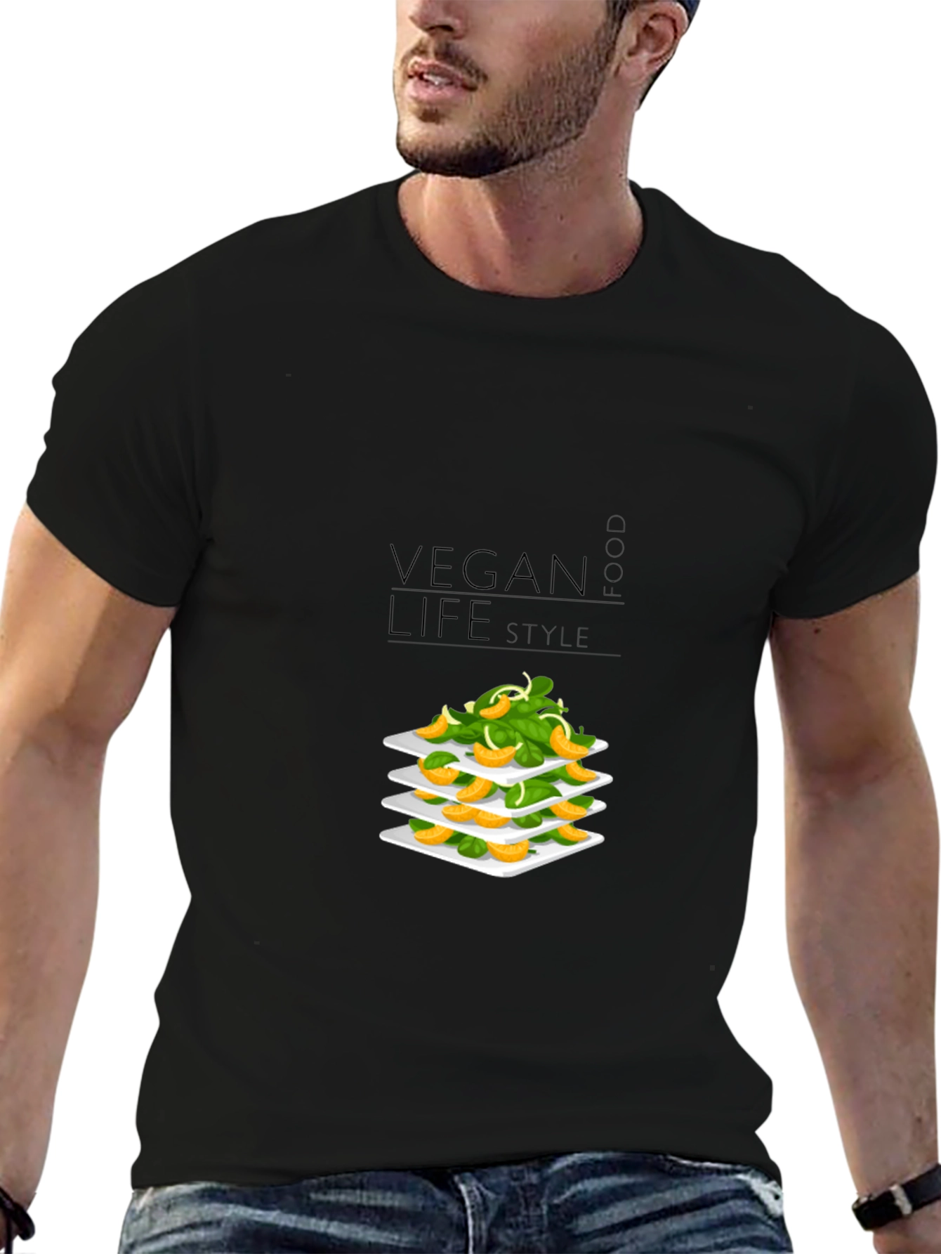 Vegan Lifestyle T-Shirt - Organic Food Fashion Tee