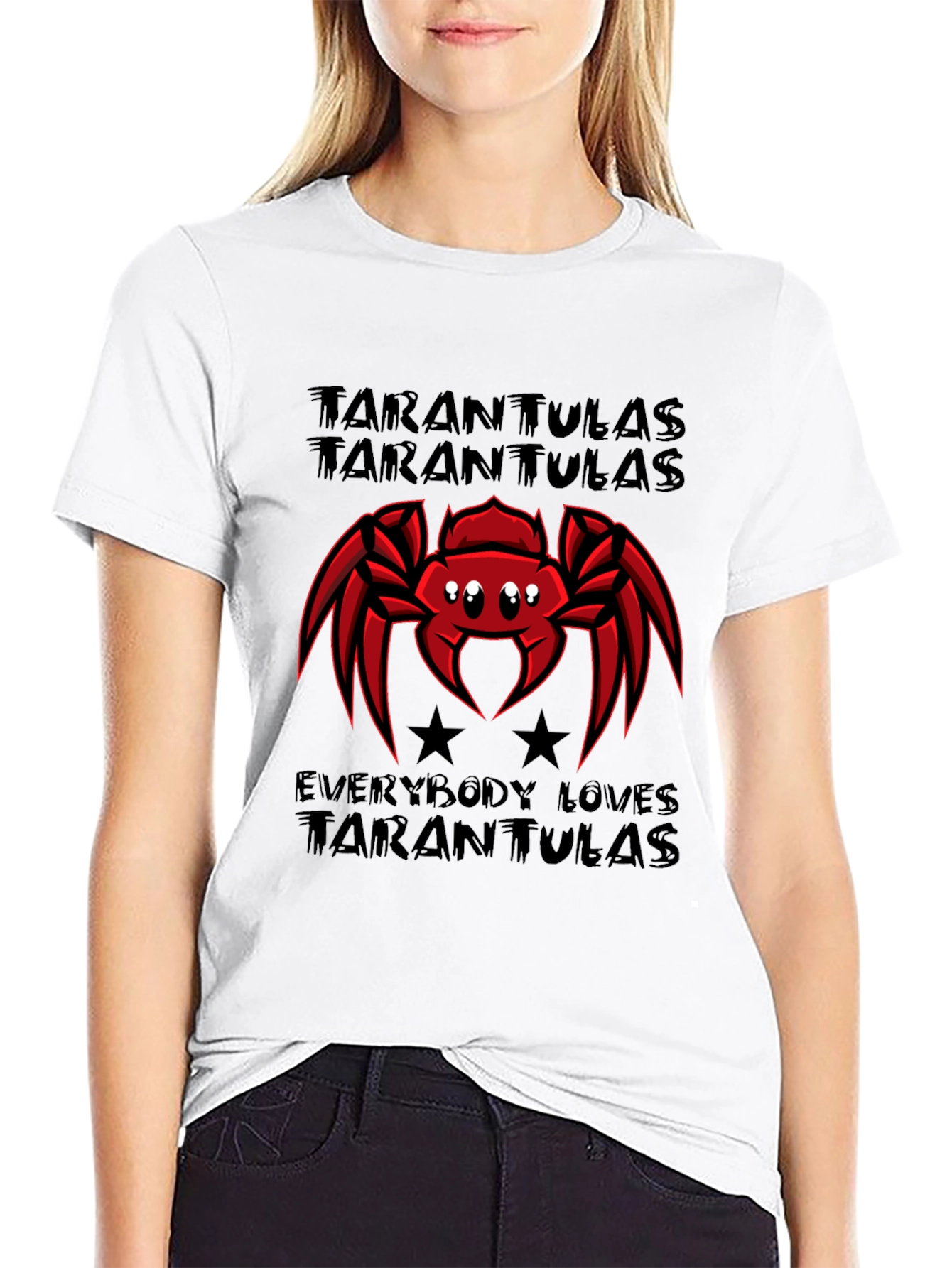 Tarantula Lovers T-Shirt - Red Spider Design